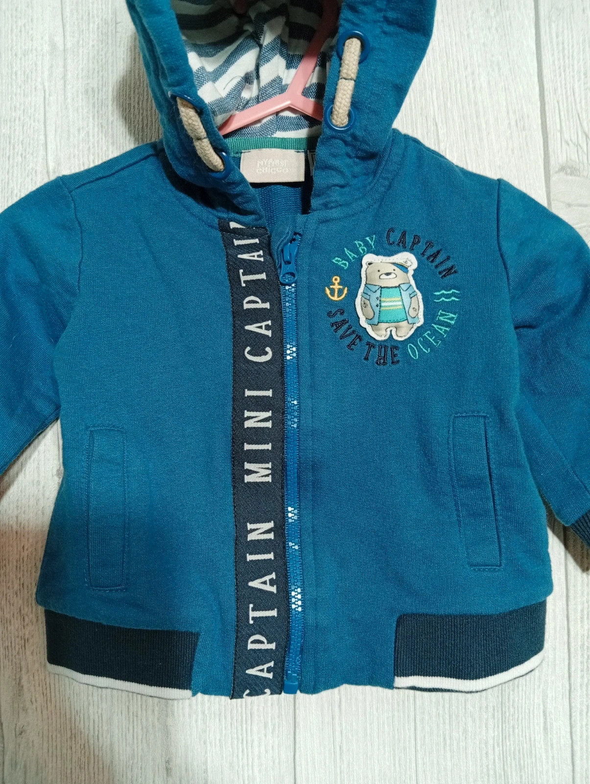 Gilet garcon - Taille 3 mois (56 cm) - my first chicco - couleur bleu et marine – My First Chicco – taille 1-3 mois / 56 cm 3