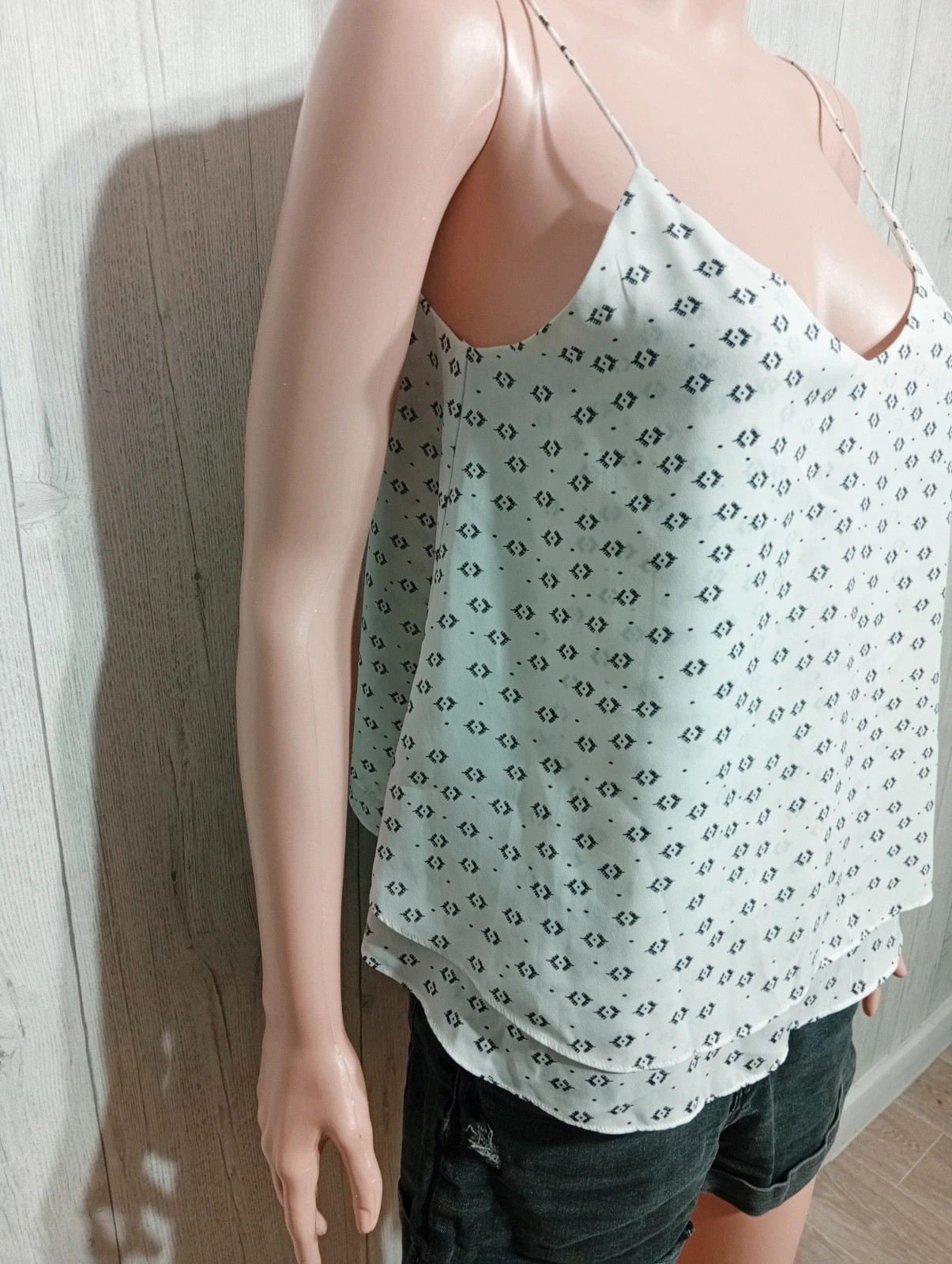 Débardeur femme - Taille S/36- pimkie - couleur blanc et noir – Pimkie – taille S / 36 / 8 4