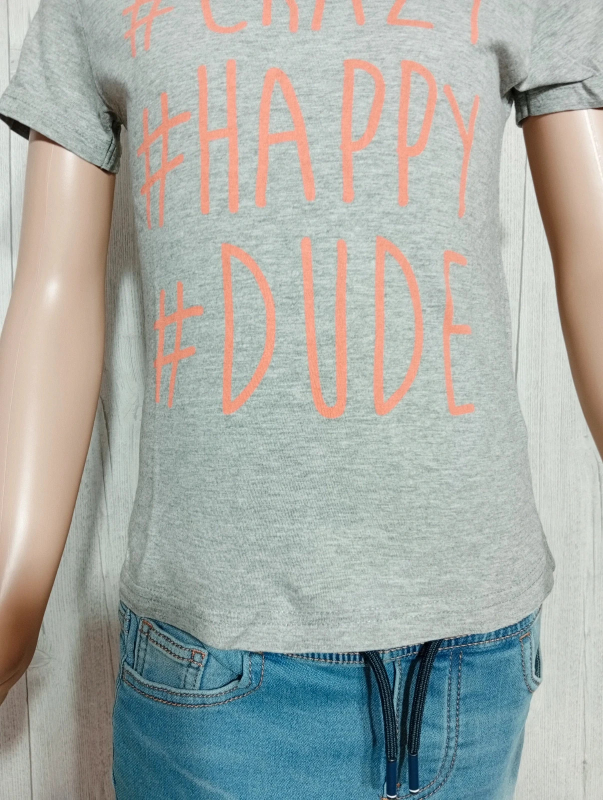 T-shirt garcon - Taille 6 ans ( 116 cm) - tape a loeil - Couleur gris et orange – Tape à l'œil – taille 6 ans / 116 cm 3