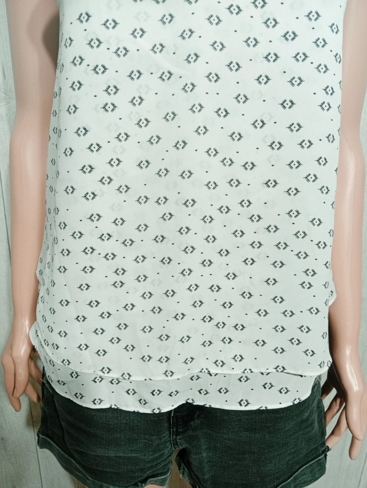 Débardeur femme - Taille S/36- pimkie - couleur blanc et noir – Pimkie – taille S / 36 / 8 3