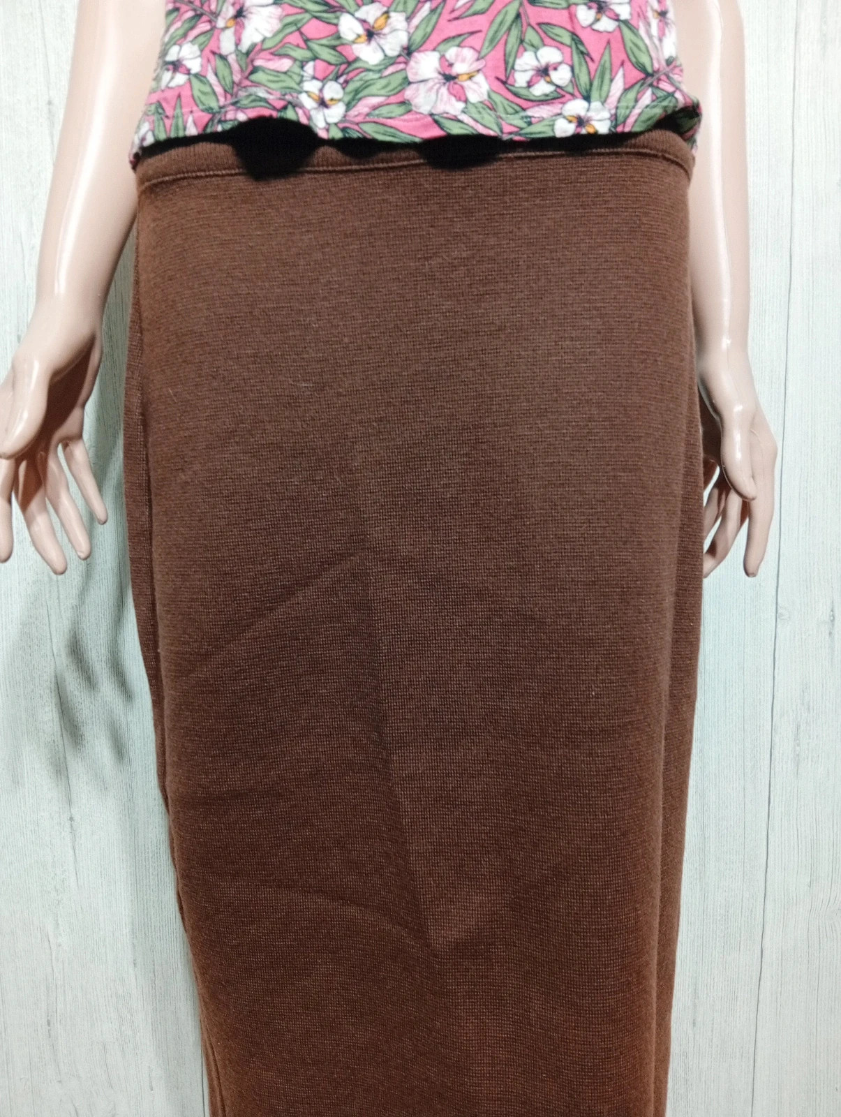 Jupe longue femme - Taille XL/42- Marcellegriffon - couleur marron – Marcelle Griffon – taille XL / 42 / 14 2