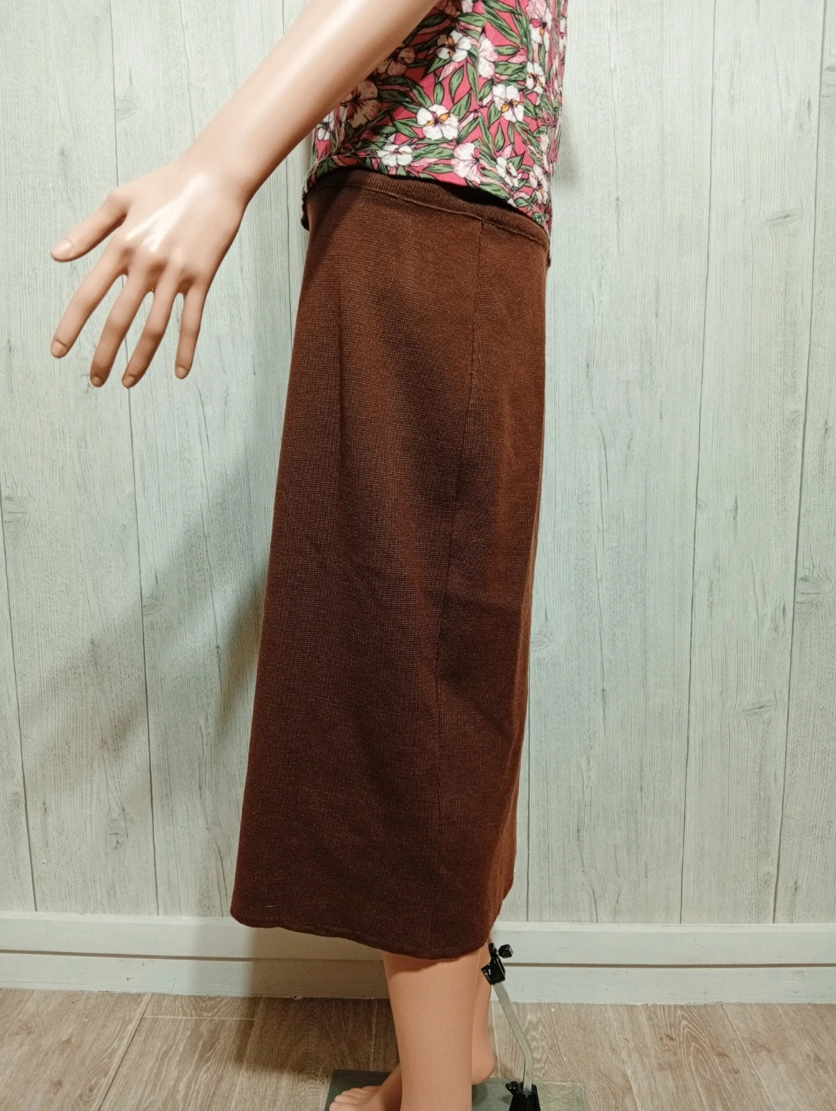Jupe longue femme - Taille XL/42- Marcellegriffon - couleur marron – Marcelle Griffon – taille XL / 42 / 14 5