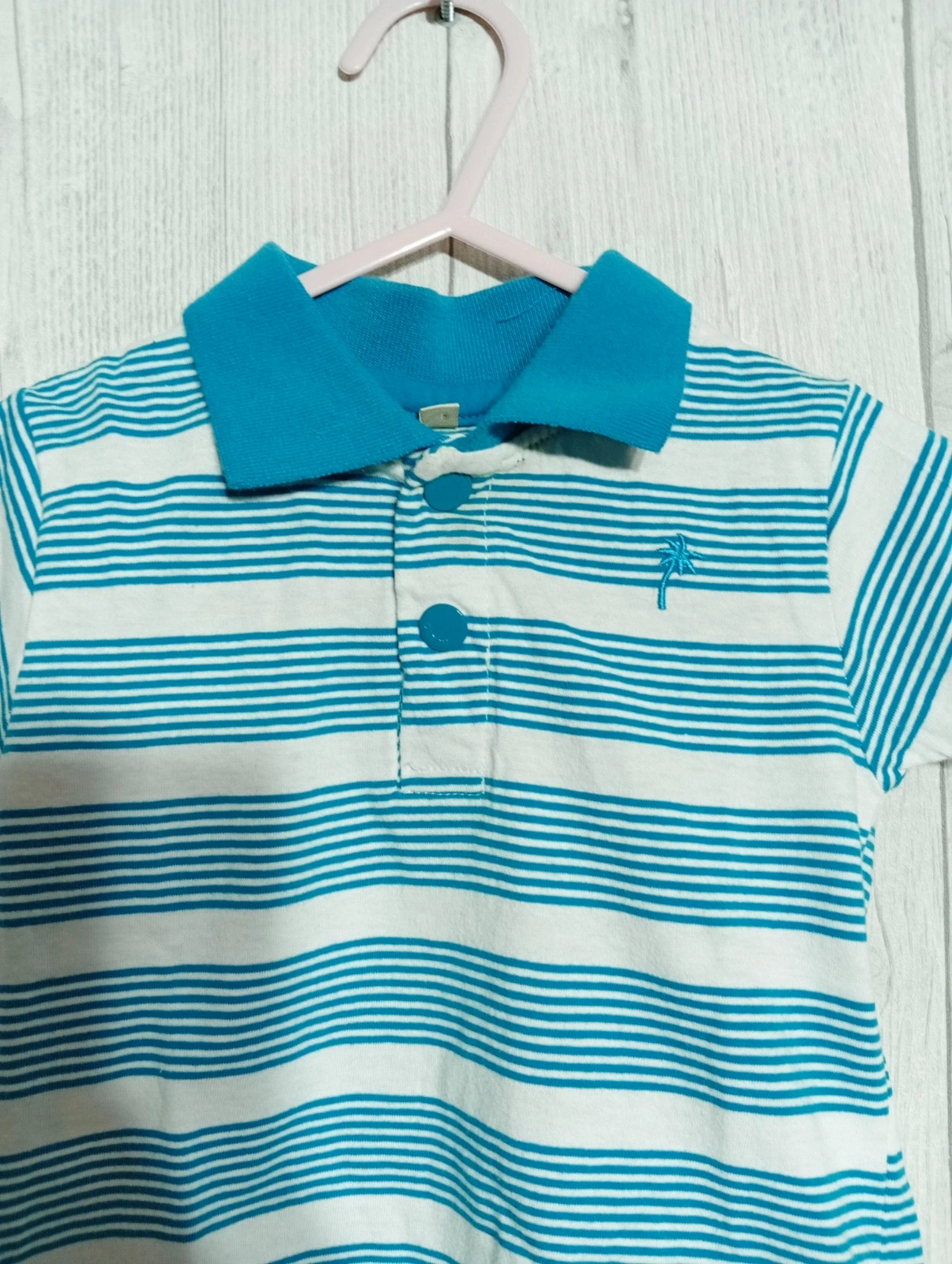 Polo garcon - Taille 12 mois (74 cm) - zeeman- couleur bleu et blanc – Zeeman – taille 9-12 mois / 74 cm 2