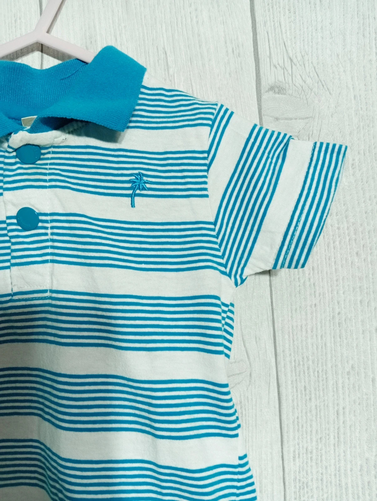 Polo garcon - Taille 12 mois (74 cm) - zeeman- couleur bleu et blanc – Zeeman – taille 9-12 mois / 74 cm 5