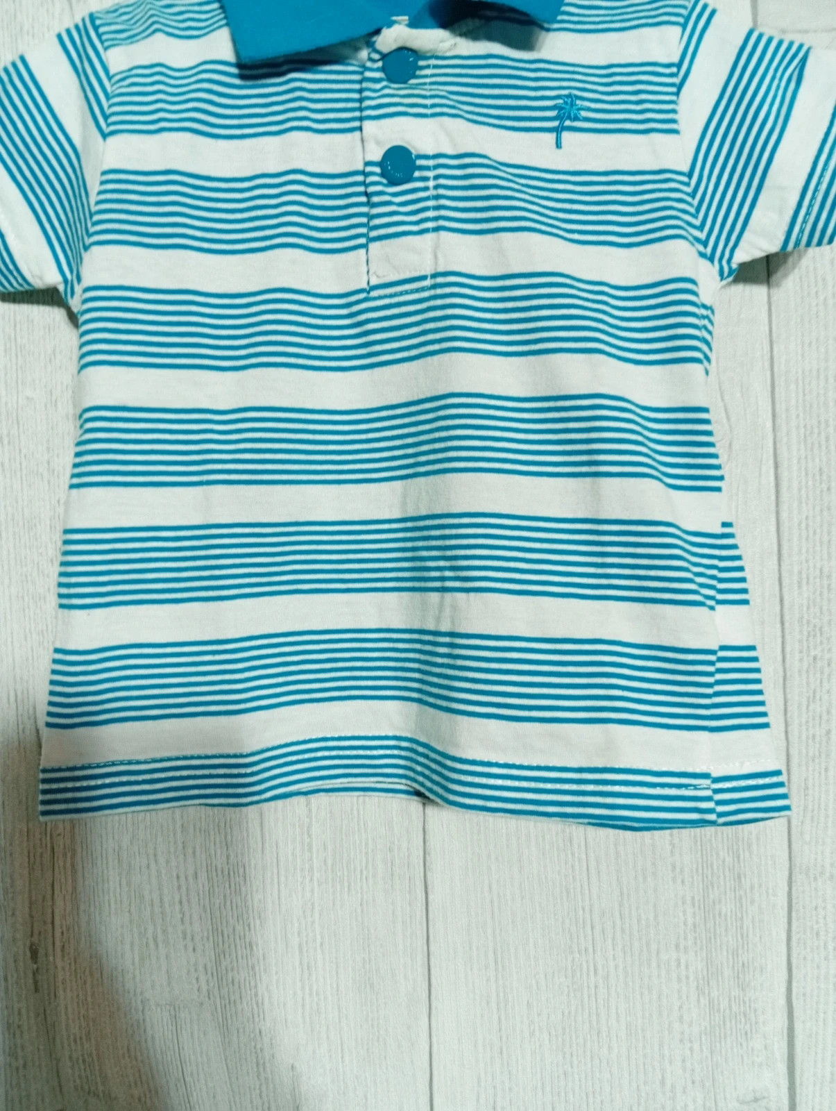 Polo garcon - Taille 12 mois (74 cm) - zeeman- couleur bleu et blanc – Zeeman – taille 9-12 mois / 74 cm 3
