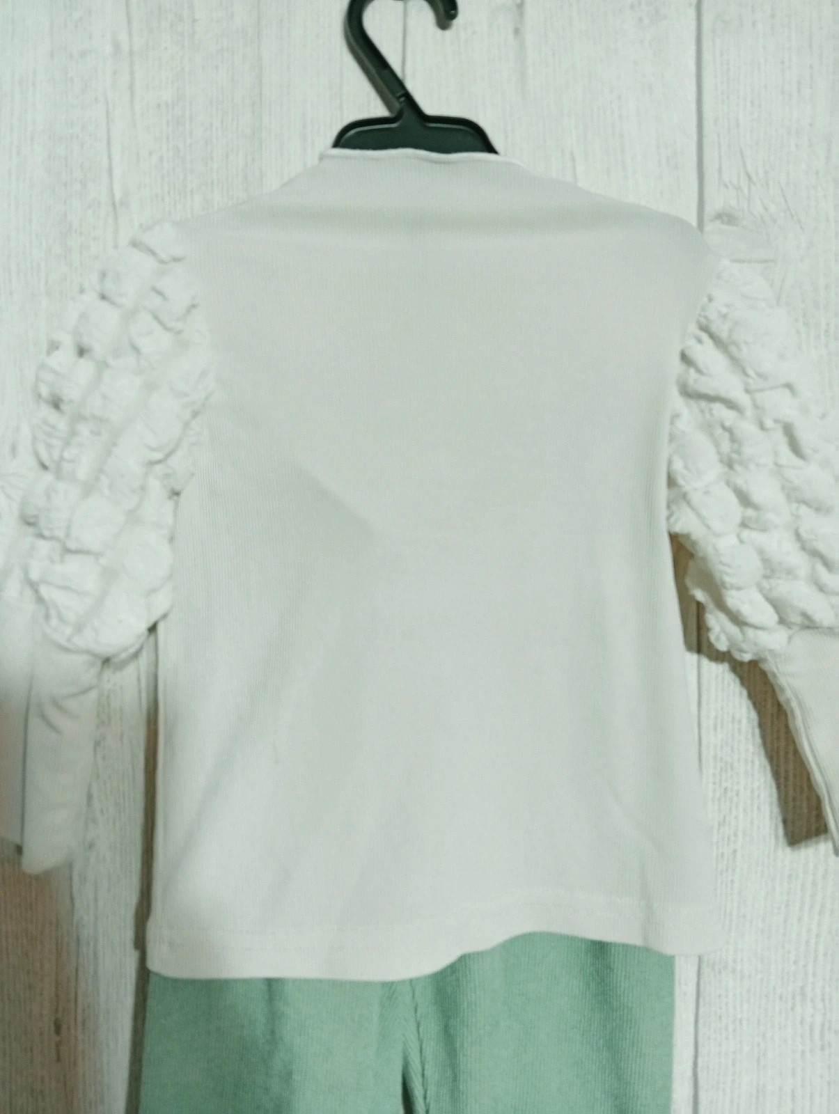 Ensemble 2 pièces fille - Taille 6/9 mois- Couleur vert et creme – taille 6-9 mois / 68 cm 2