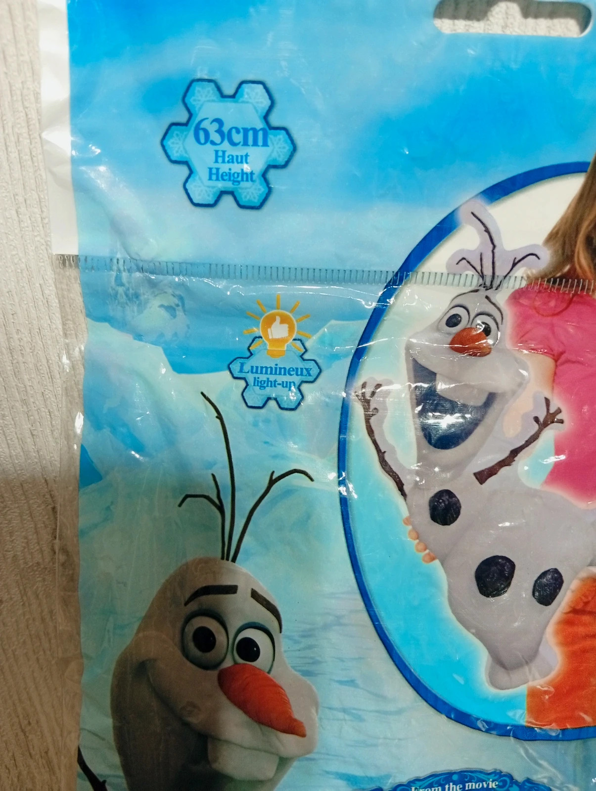 Personnage gonflable lumineux - olaf - disney - taille 63 cm -3+ – Frozen – taille Taille unique 2
