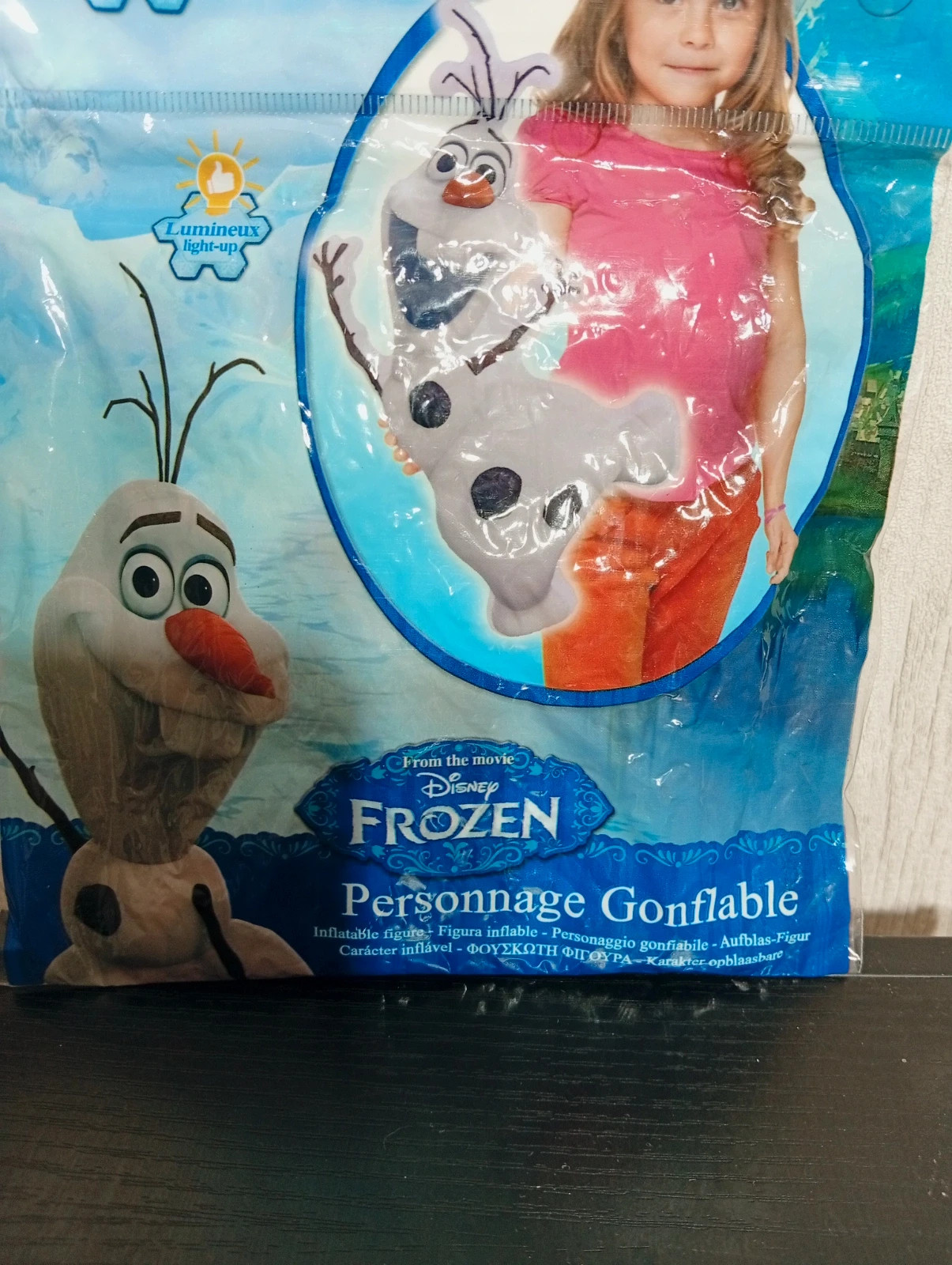Personnage gonflable lumineux - olaf - disney - taille 63 cm -3+ – Frozen – taille Taille unique 3