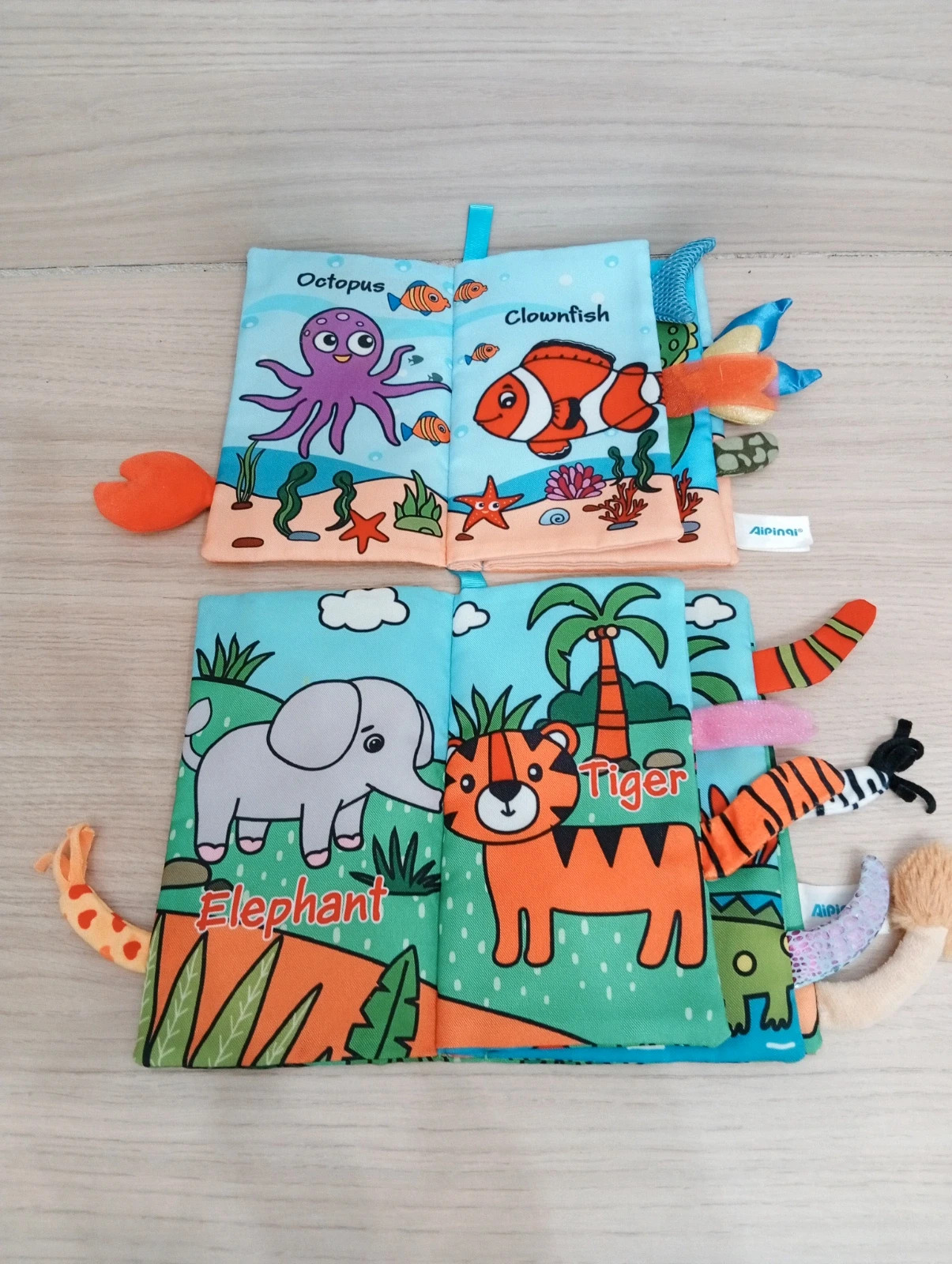 Lot de 2 livres eveil bébé - aipinai- multicolore – Alpini – taille Taille unique 2