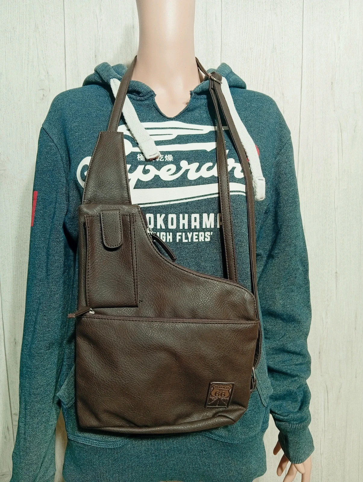 Sac à bandouliere homme - atlasformen- couleur marron