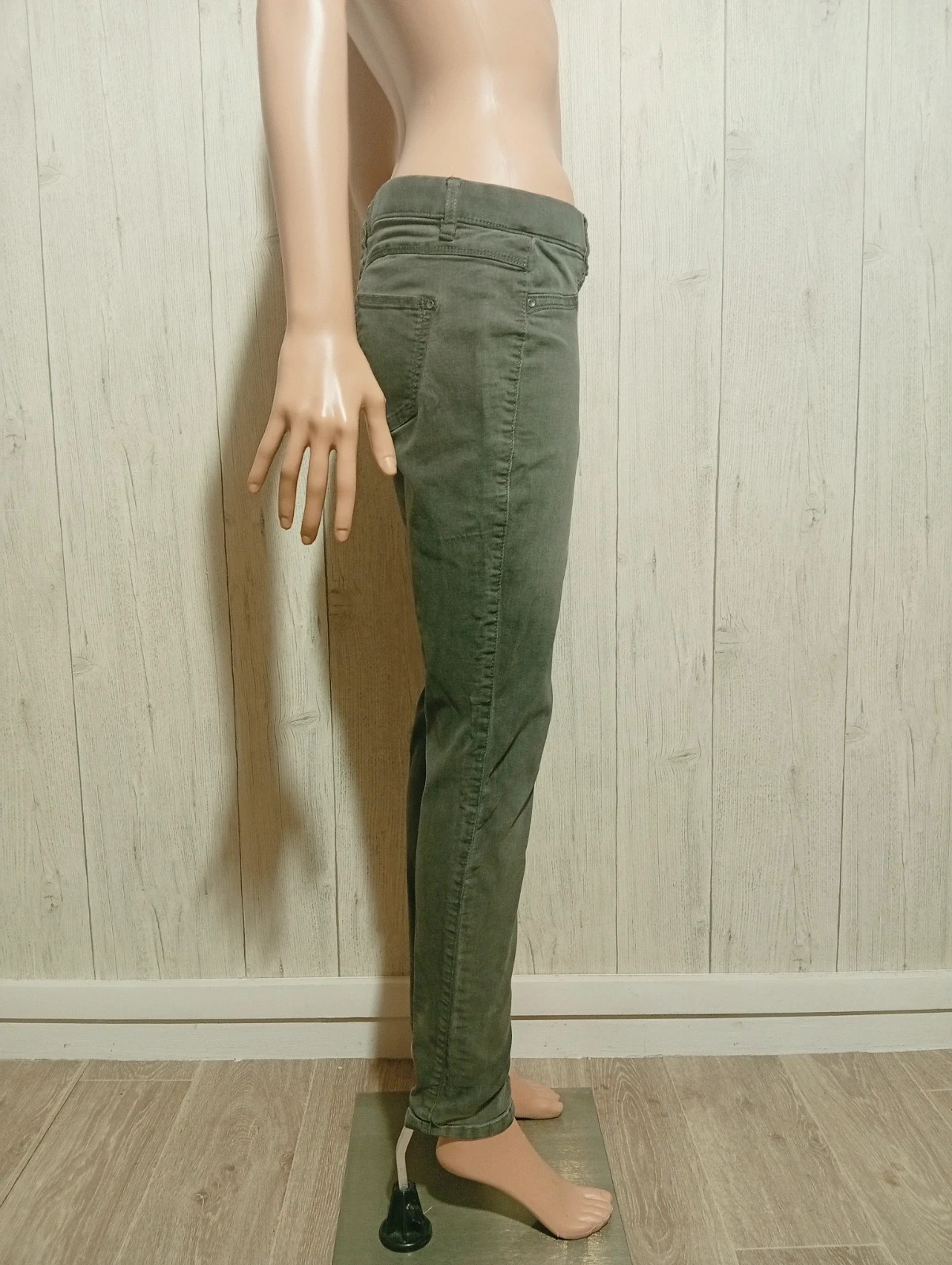 Pantalon skinny femme - camaieu - Taille L/40 - couleur gris – Camaïeu – taille L / 40 / 12 4