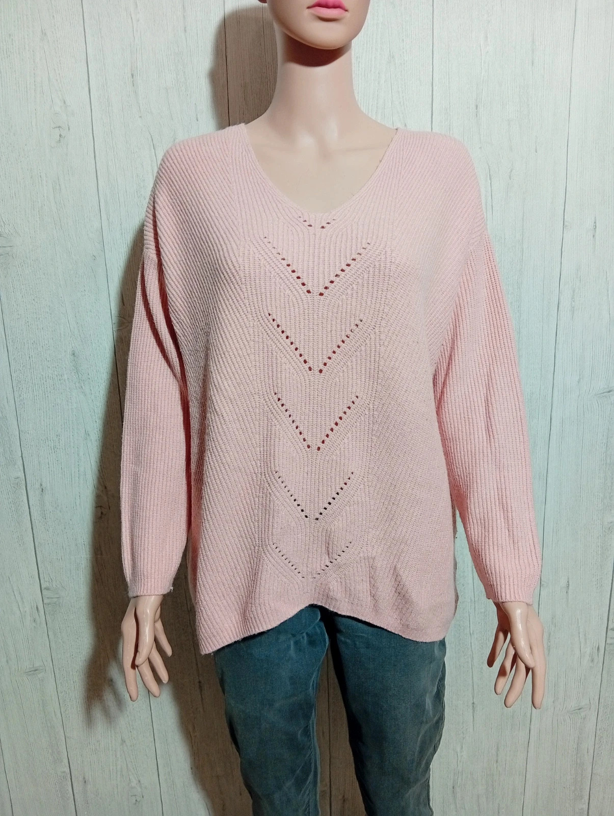 Pull dhiver femme - Taille XL/42 - in extenso- de couleur rose