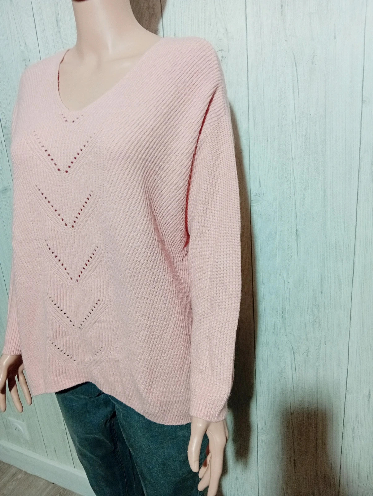 Pull dhiver femme - Taille XL/42 - in extenso- de couleur rose – In Extenso – taille XL / 42 / 14 5