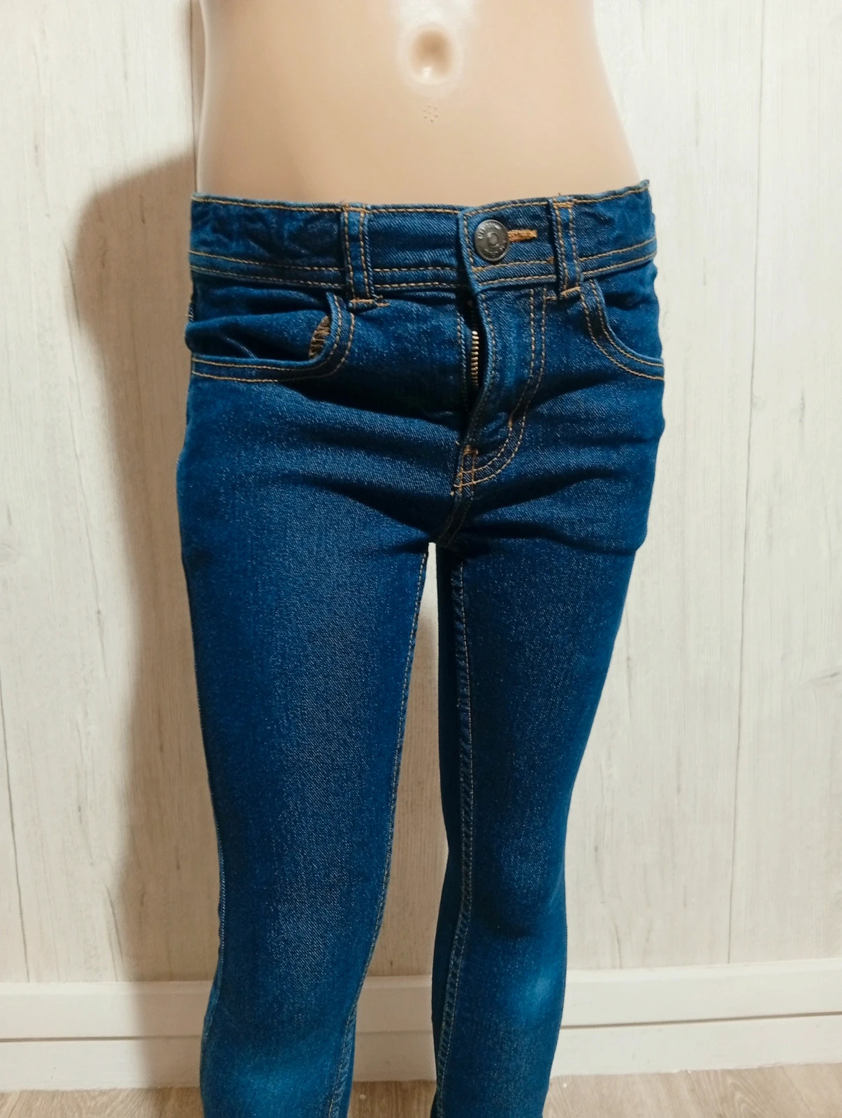 Jeans skinny - taille 8 ans (128/131 cm ) - kiabi denim- couleur marine – Kiabi – taille 8 ans / 128 cm 2