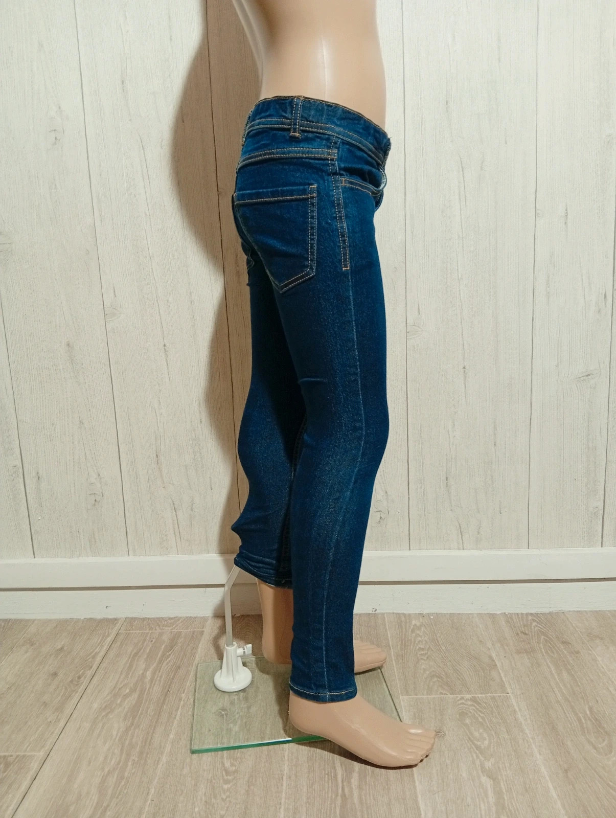 Jeans skinny - taille 8 ans (128/131 cm ) - kiabi denim- couleur marine – Kiabi – taille 8 ans / 128 cm 4