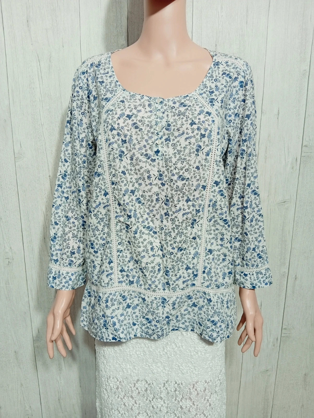 Blouse femme - Taille XL/42 - K woman - de couleur blanc et marine