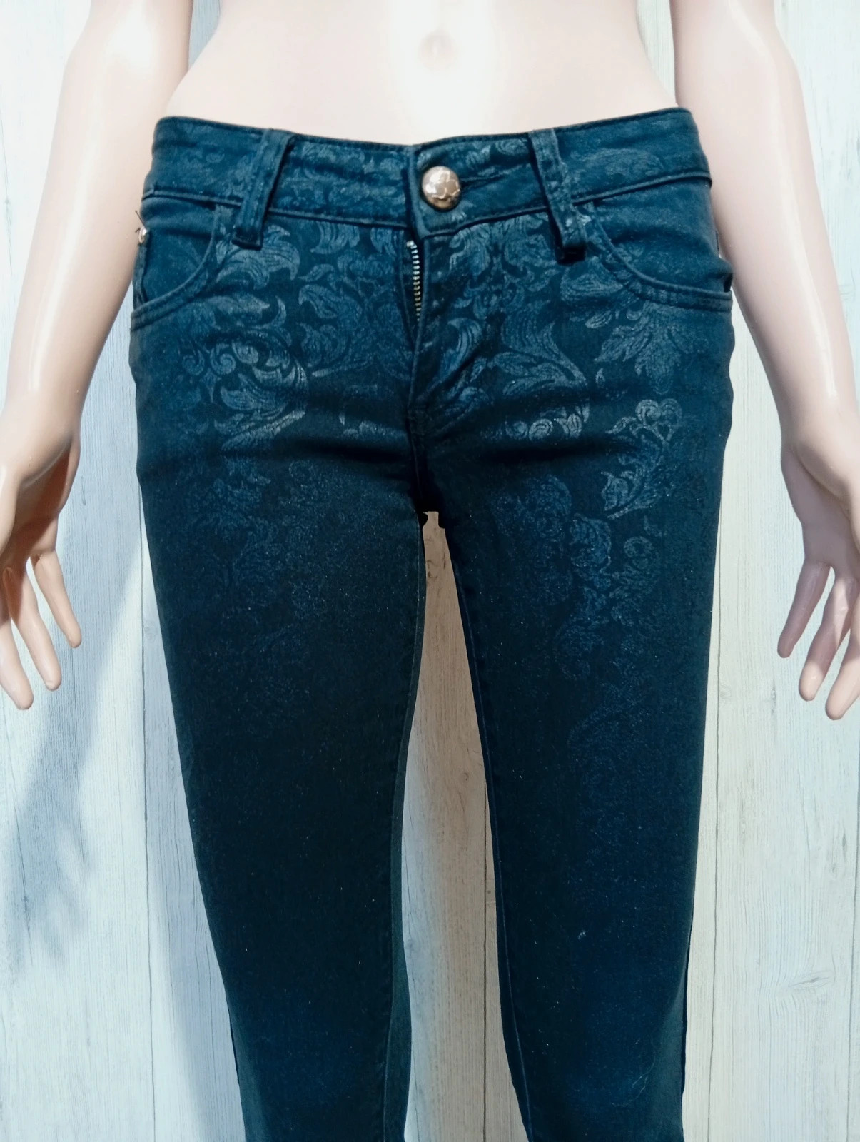 Jeans femme - Taille S/36 - fashion you- de couleur noir – FASHION YOU – taille S / 36 / 8 2