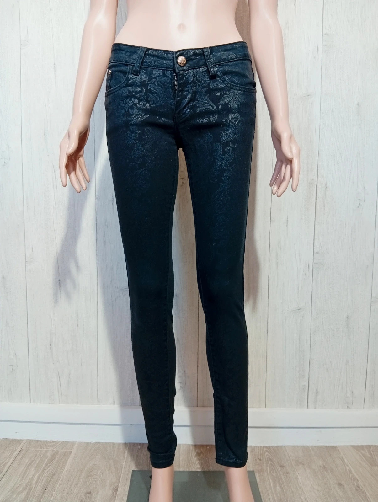 Jeans femme - Taille S/36 - fashion you- de couleur noir