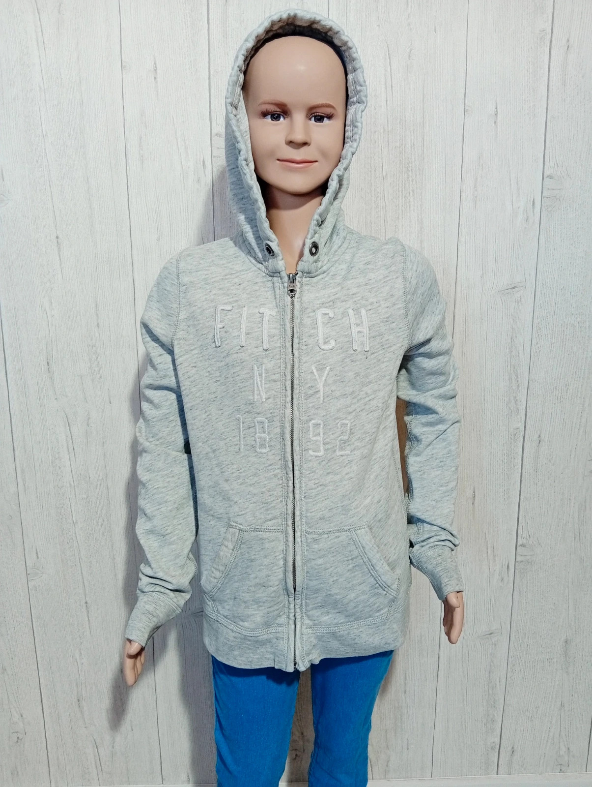 Gilet fille - taille XS - abercrombie & fitch- de couleur gris