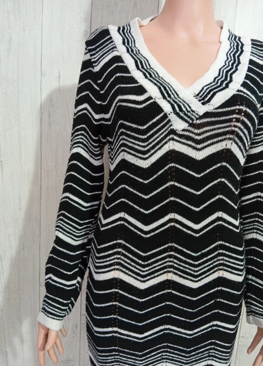 Robe D'hiver femme - G&K - taille M/38 - de couleur noir et blanche – G&K – taille M / 38 / 10 2