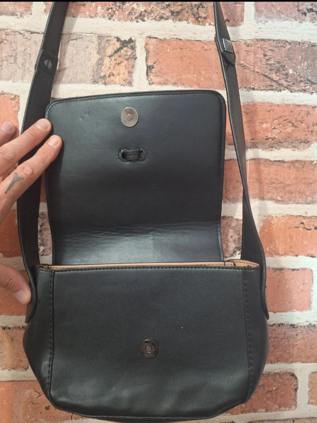 Sac à bandouliere femme - Taille unique (220mm) - MNG- de couleur noir – MNG 4