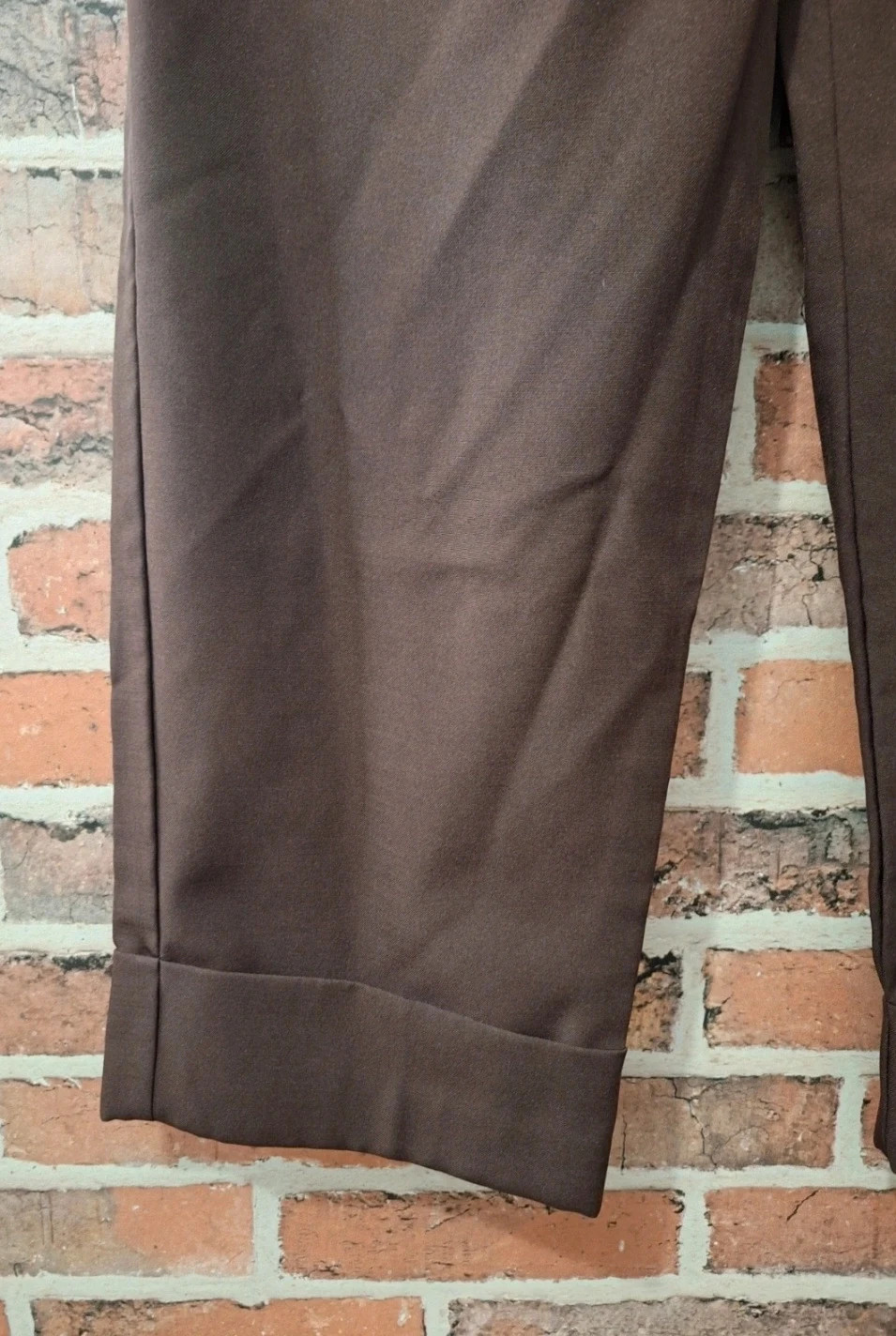 Pantacourt femme - bleu bonheur - taille 46 - de couleur marron – Bleu bonheur – taille XXXL / 46 / 18 5