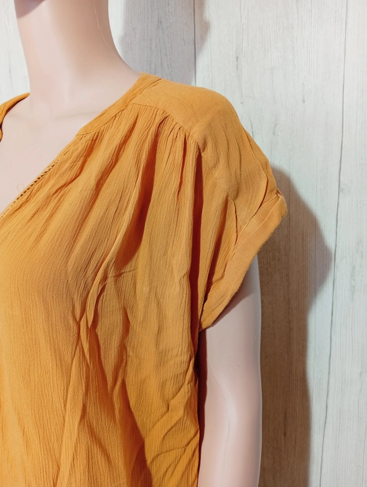 Blouse femme - la halle - Taille XXL/44 - de couleur moutarde – La Halle – taille XXL / 44 / 16 5