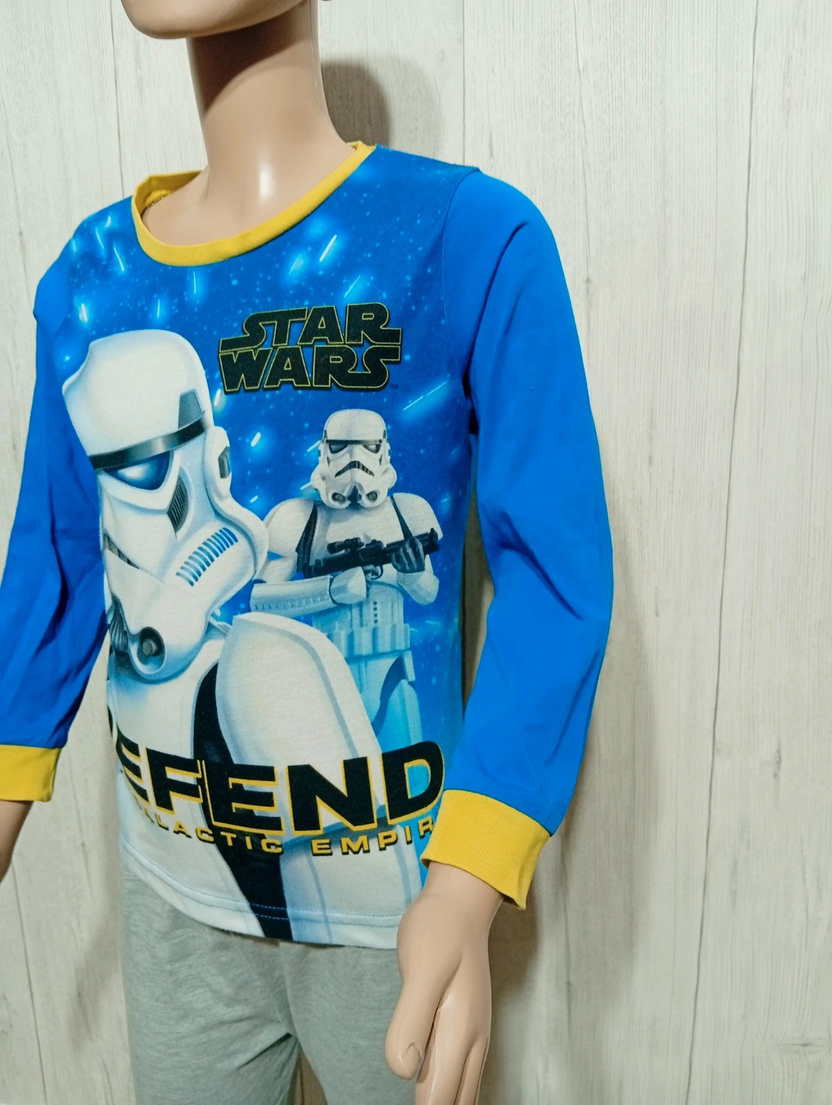 Pyjama 2 pièces garcon - star wars - taille 8 ans (128 cm) - de couleur gris bleu multicolore – Star Wars – taille 8 ans / 128 cm 4
