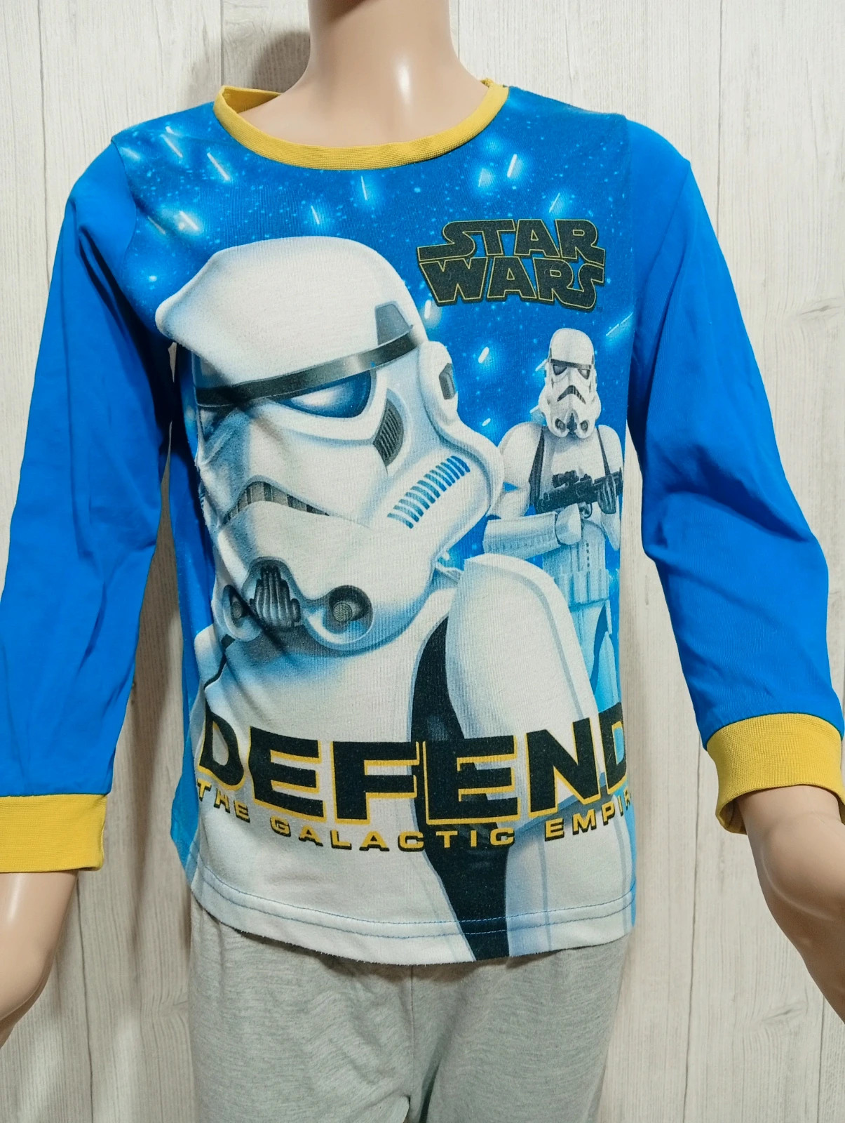 Pyjama 2 pièces garcon - star wars - taille 8 ans (128 cm) - de couleur gris bleu multicolore – Star Wars – taille 8 ans / 128 cm 2