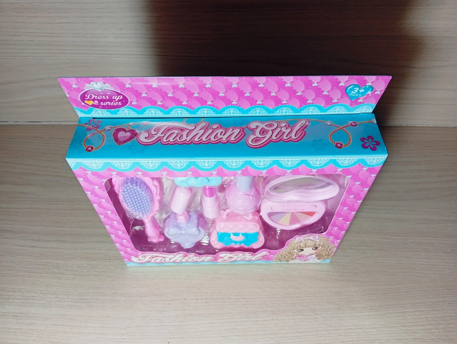 Coffret accesoires beauté pour poupée fille - fashion girl - couleur rose – Fashion Girl – taille Taille unique 3