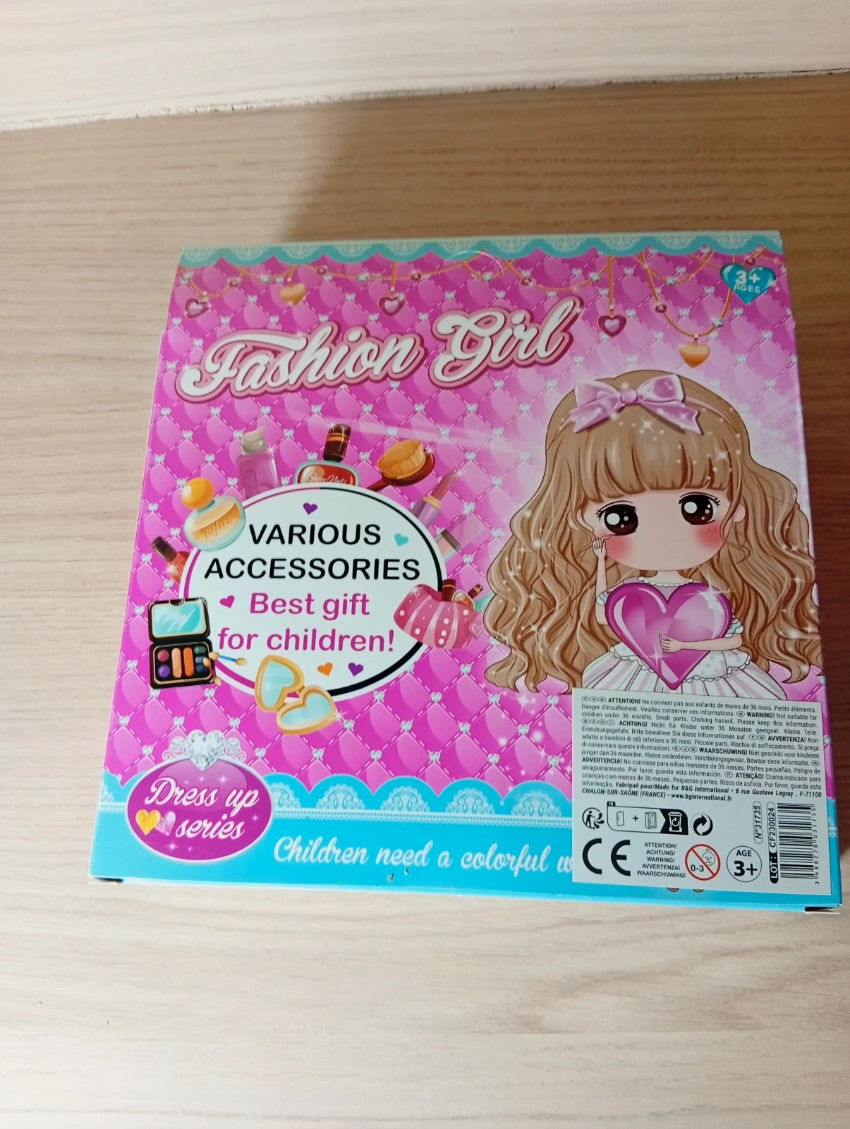Coffret accesoires beauté pour poupée fille - fashion girl - couleur rose – Fashion Girl – taille Taille unique 4