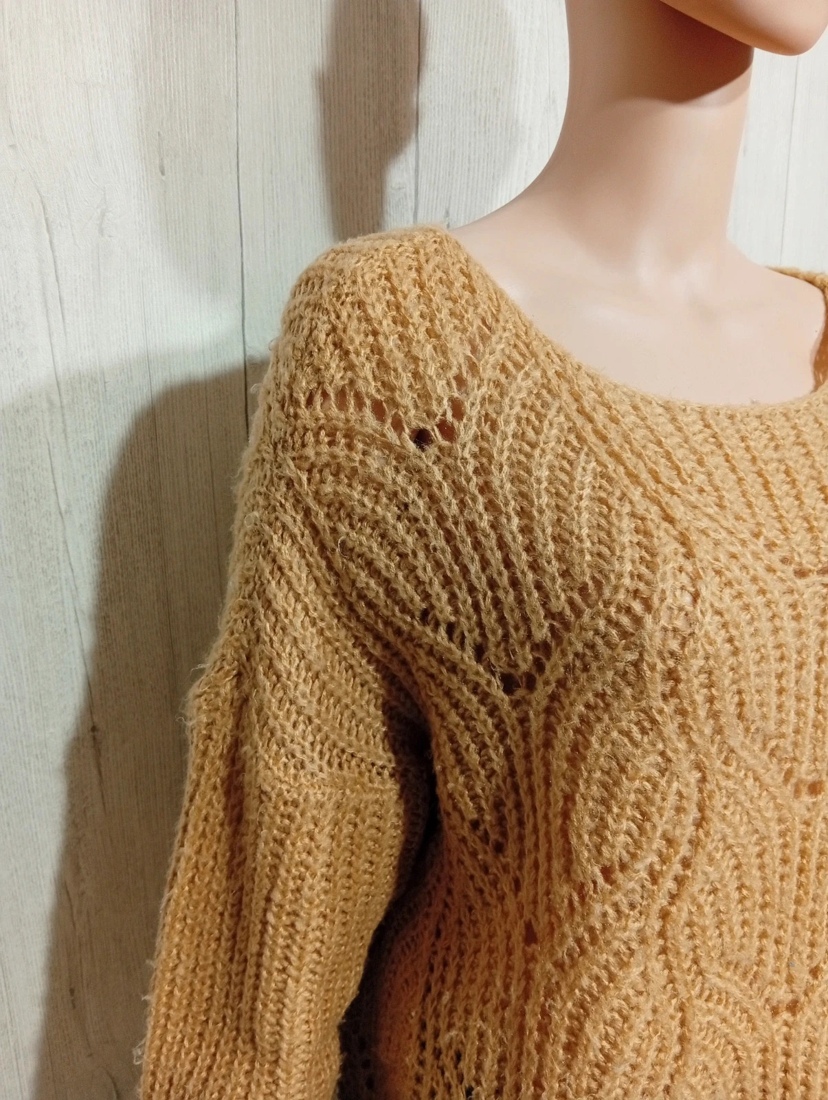 Pull femme millénium de couleur moutarde taille unique – Millenium – taille Taille unique 4