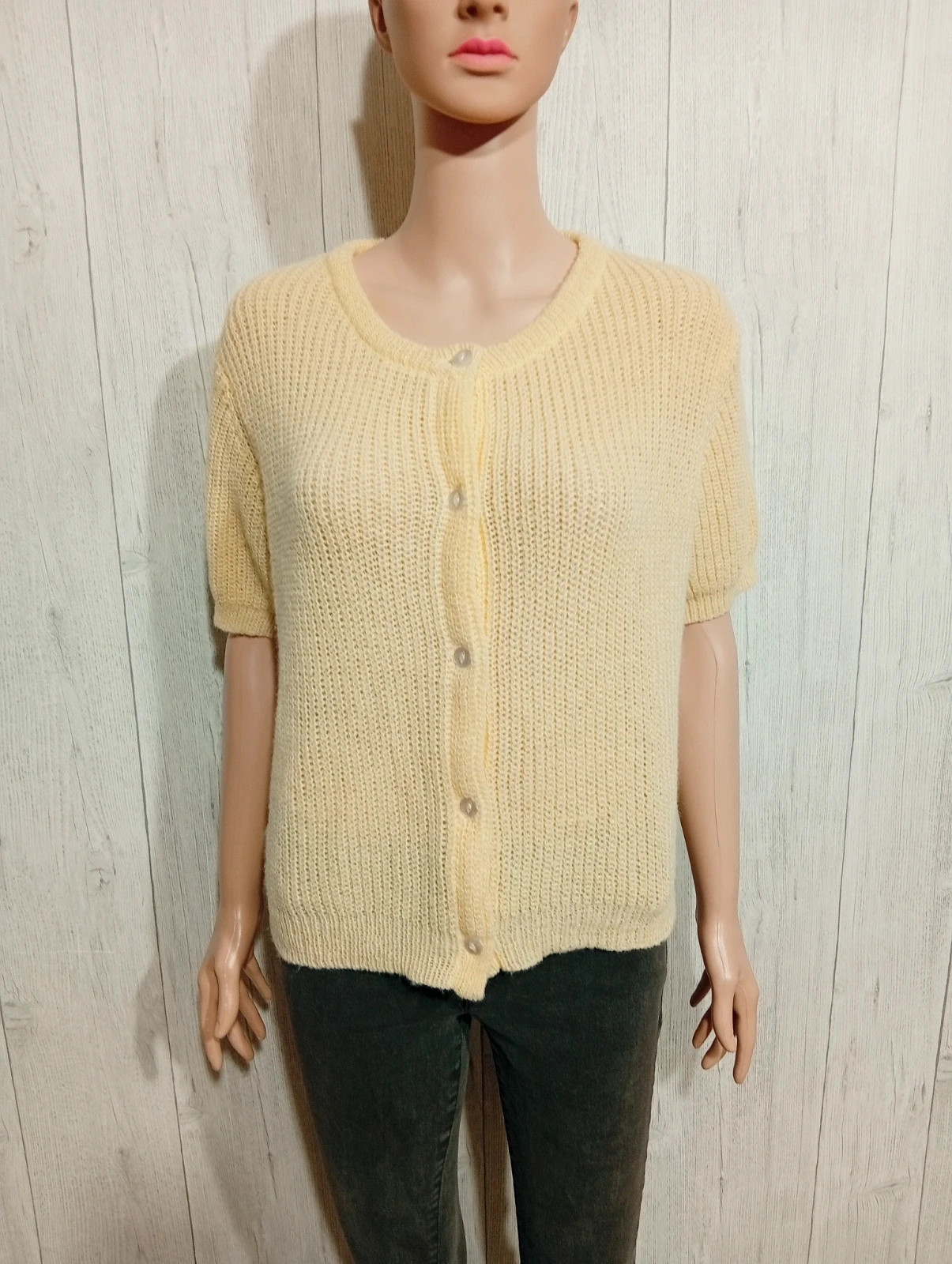 Cardigan d'hiver femme shein de couleur jaune taille S/36 – Shein – taille S / 36 / 8