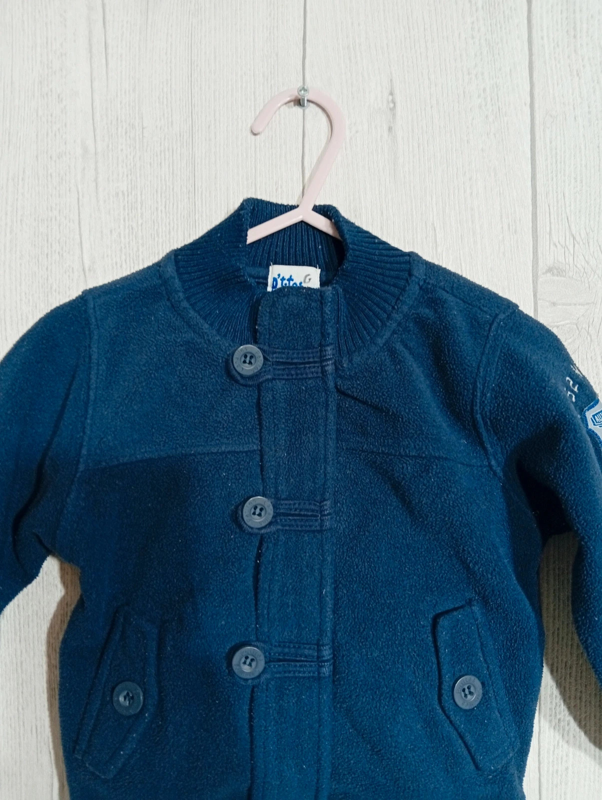 Blouson garcon couleur marine p'tites canailles taille 12 mois – P'tites Canailles – taille 12-18 mois / 80 cm 3