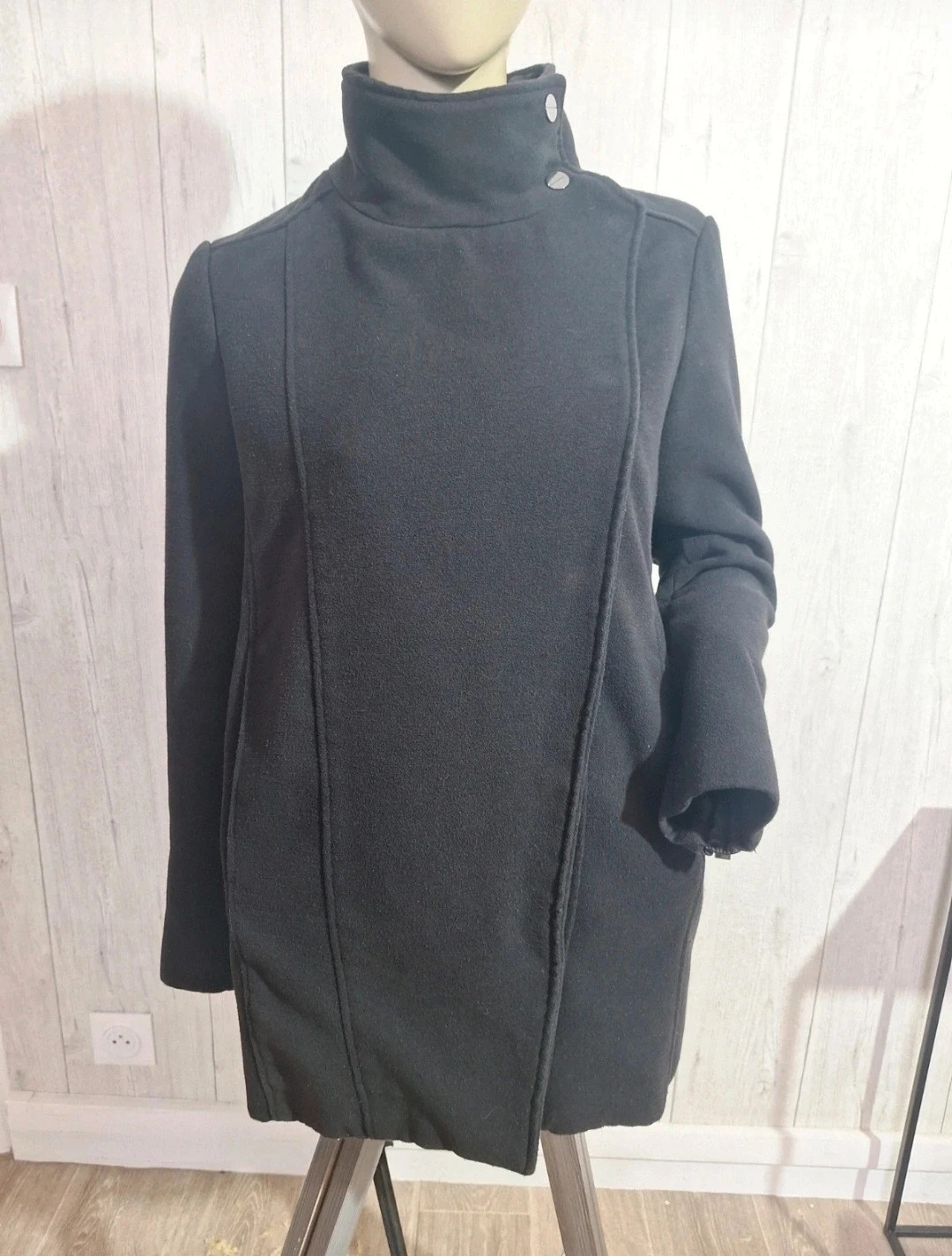 Manteau femme mng suit Couleur noir taille S/36