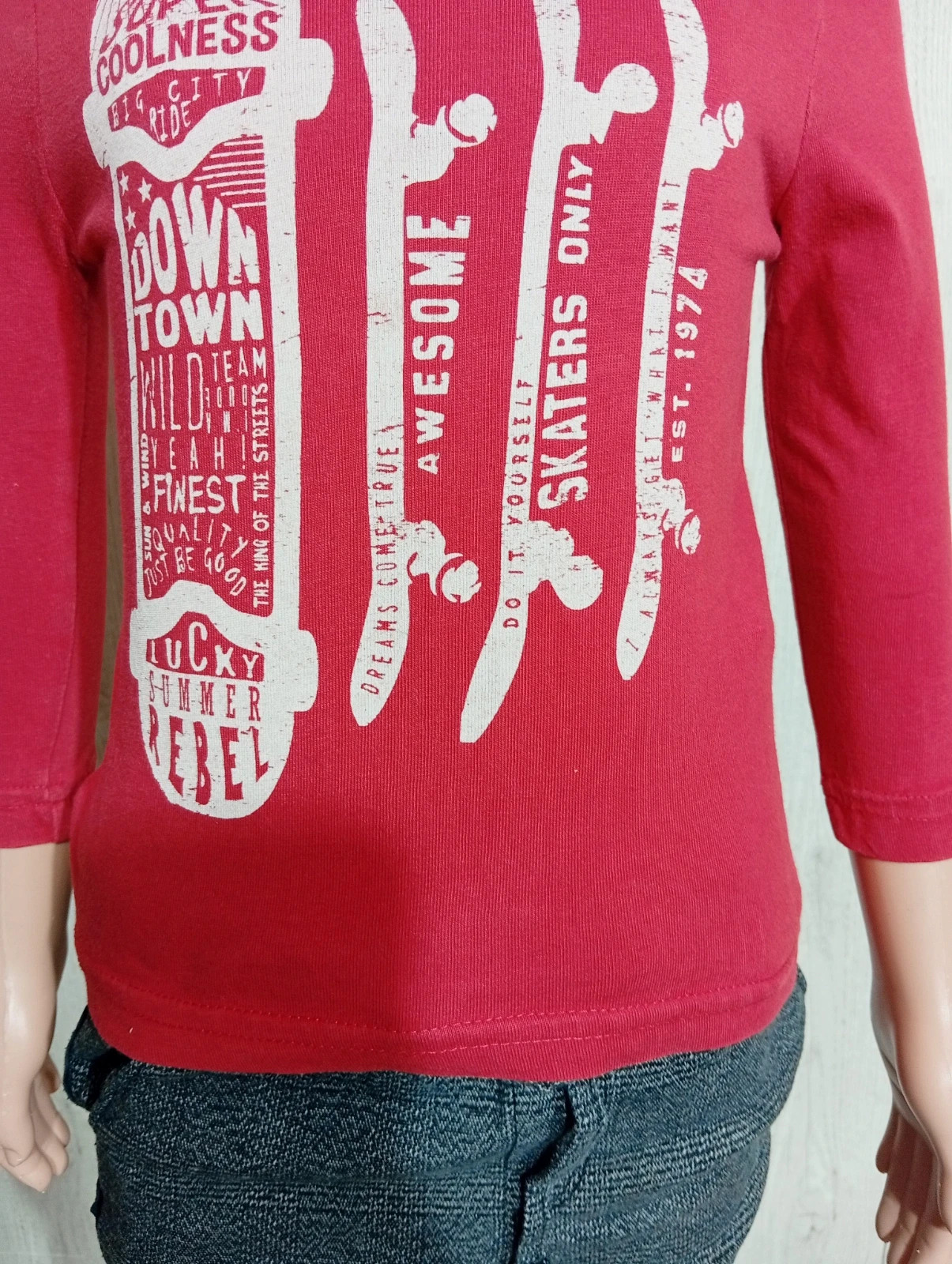 T shirt manche longue rouge et blanc tape à l'œil taille 2 ans (.86 cm) – Tape à l'œil – taille 18-24 mois / 86 cm 3