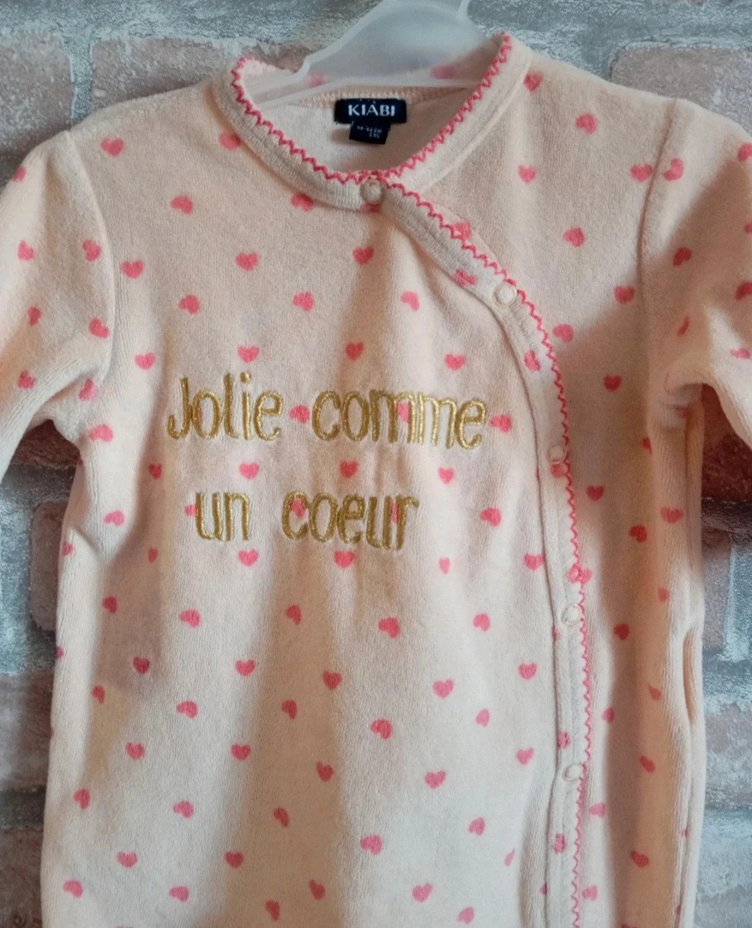 Pyjama 1 piece fille kiabi Taille 3 mois – Kiabi – taille 1-3 mois / 56 cm 2