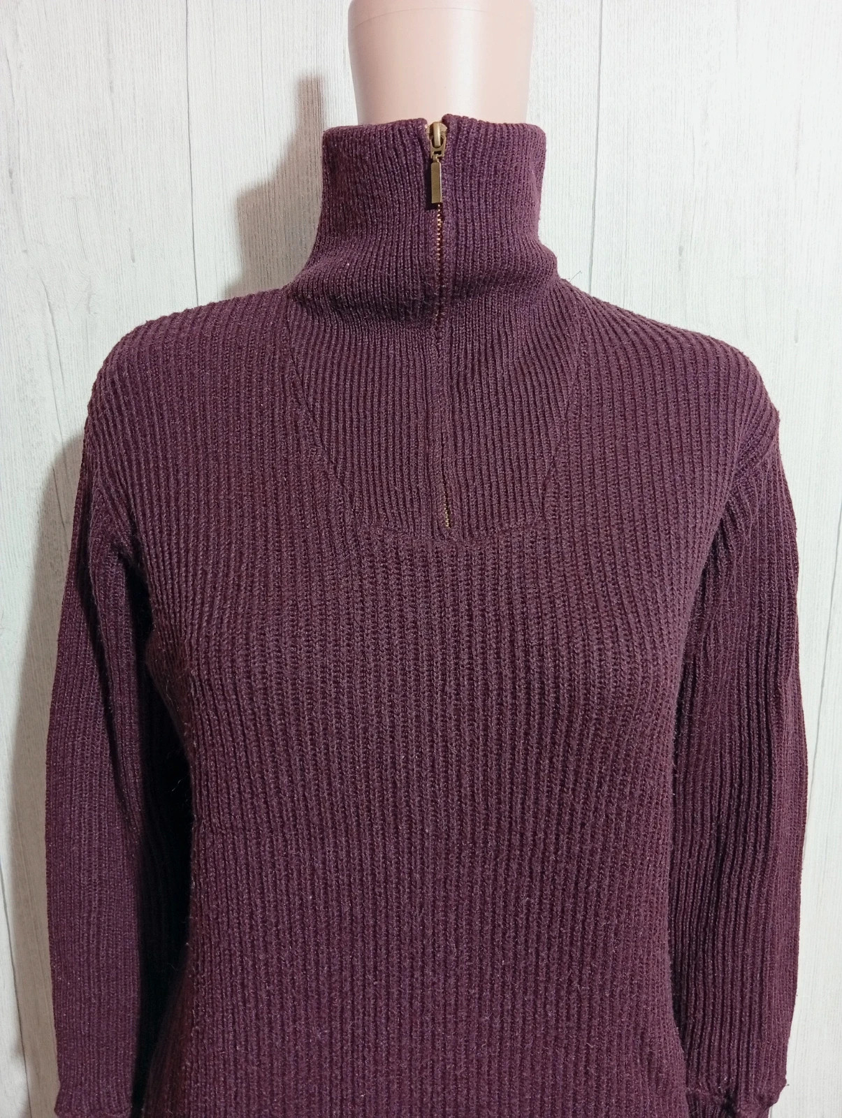 Pull d'hiver femme blanche porte taille M/38 – Violet – taille M / 38 / 10 2