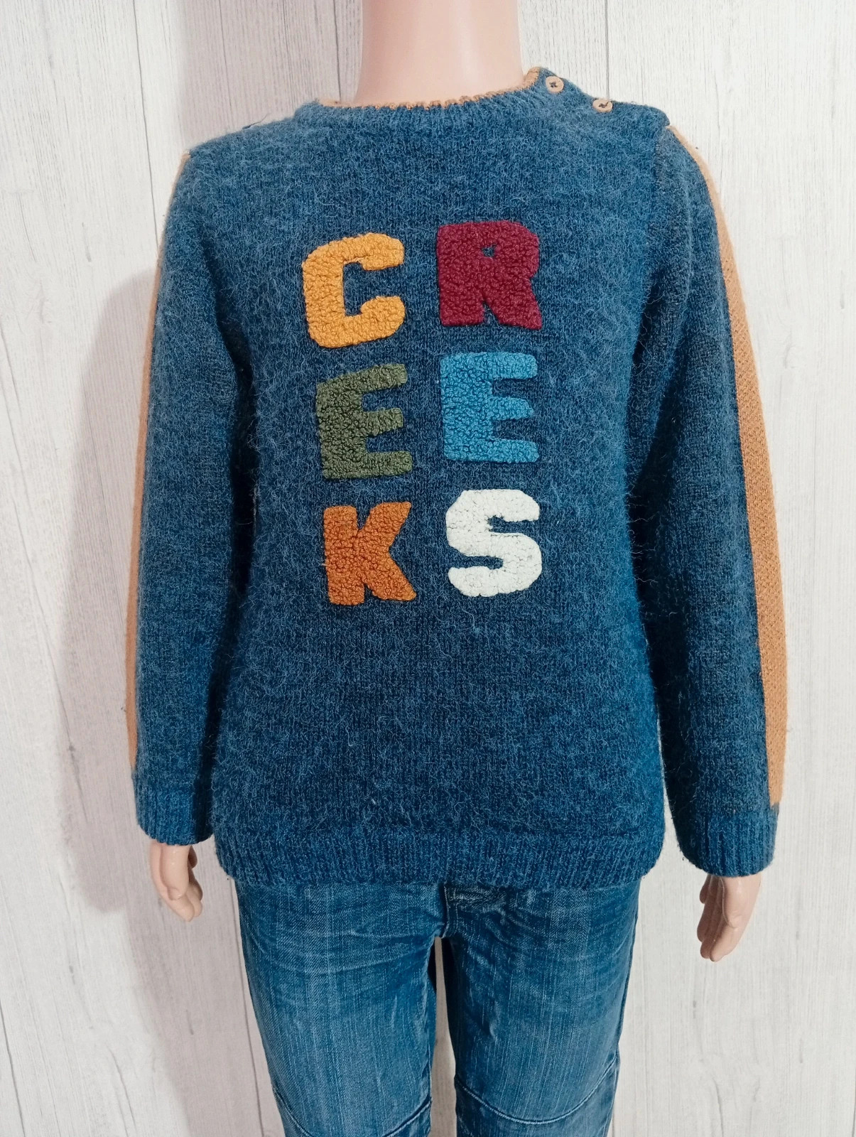 Pull garçon creeks taille 3 ans ( 96cm)