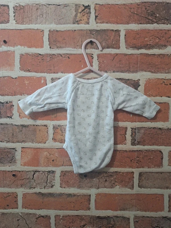bodies mixte taille naissance couleur blanc et marron – Kitchoun – taille Naissance / 44 cm 5
