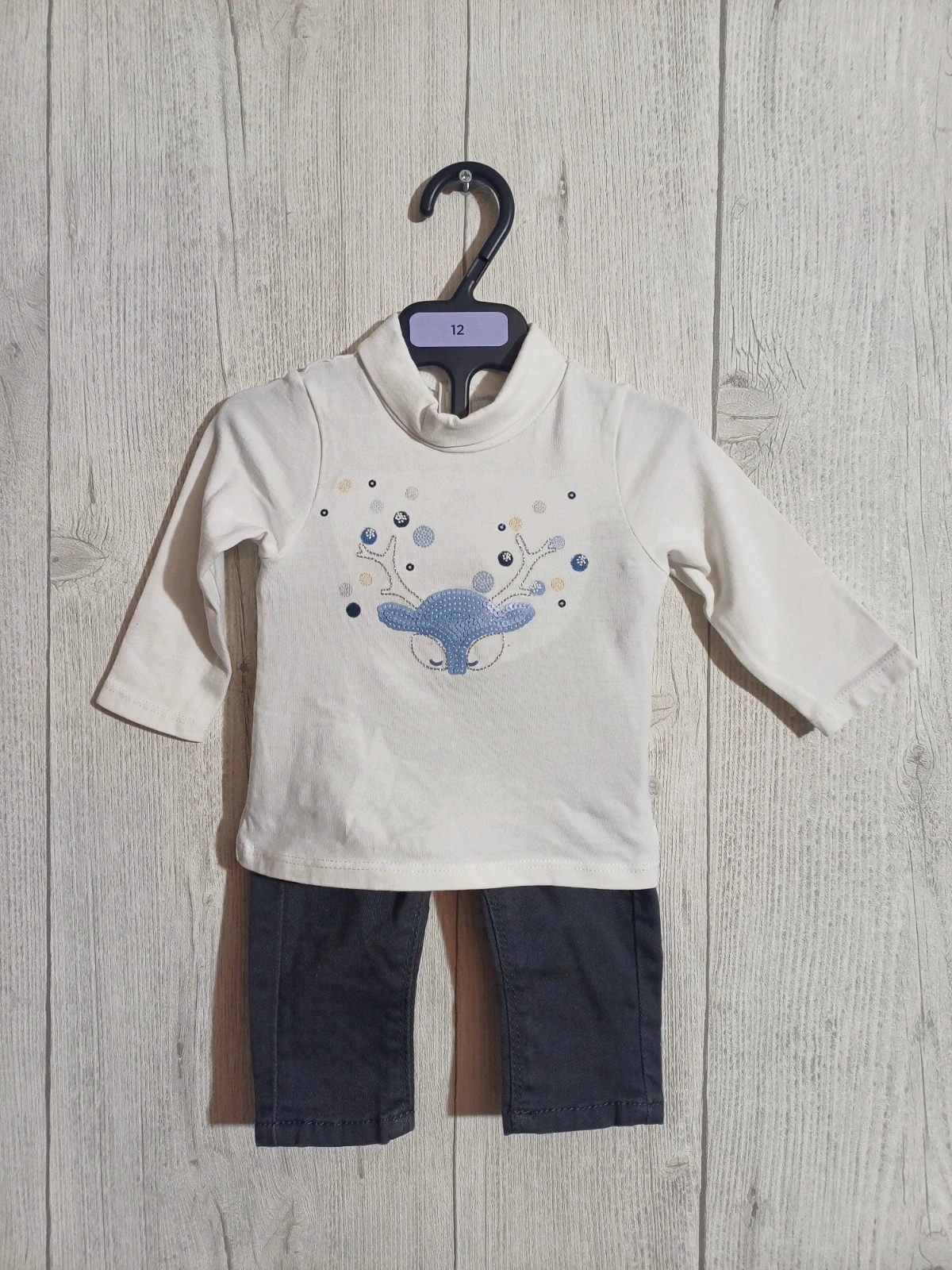 Ensemble fille 2 pièces obaibi taille 3 mois ( 59cm)