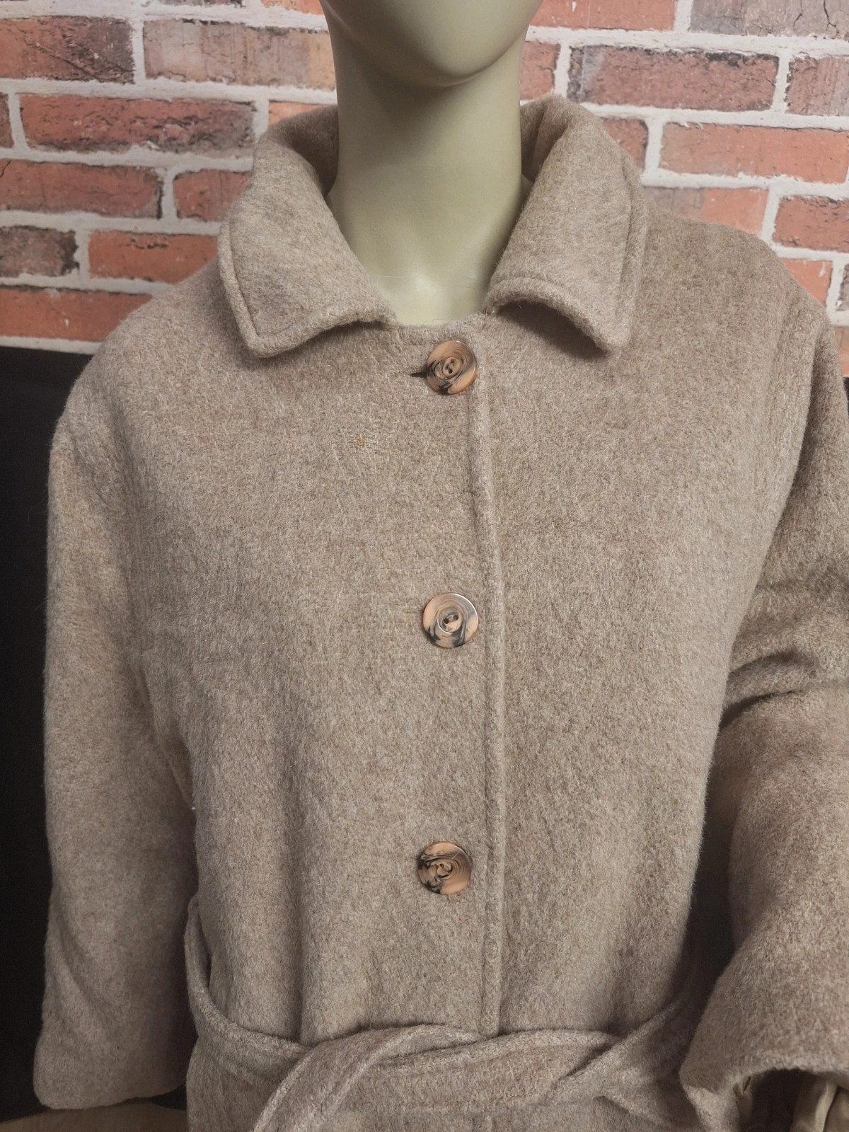 Manteau long lama laine femme Taille 52 – Lama laine – taille 6XL / 52 / 24 2