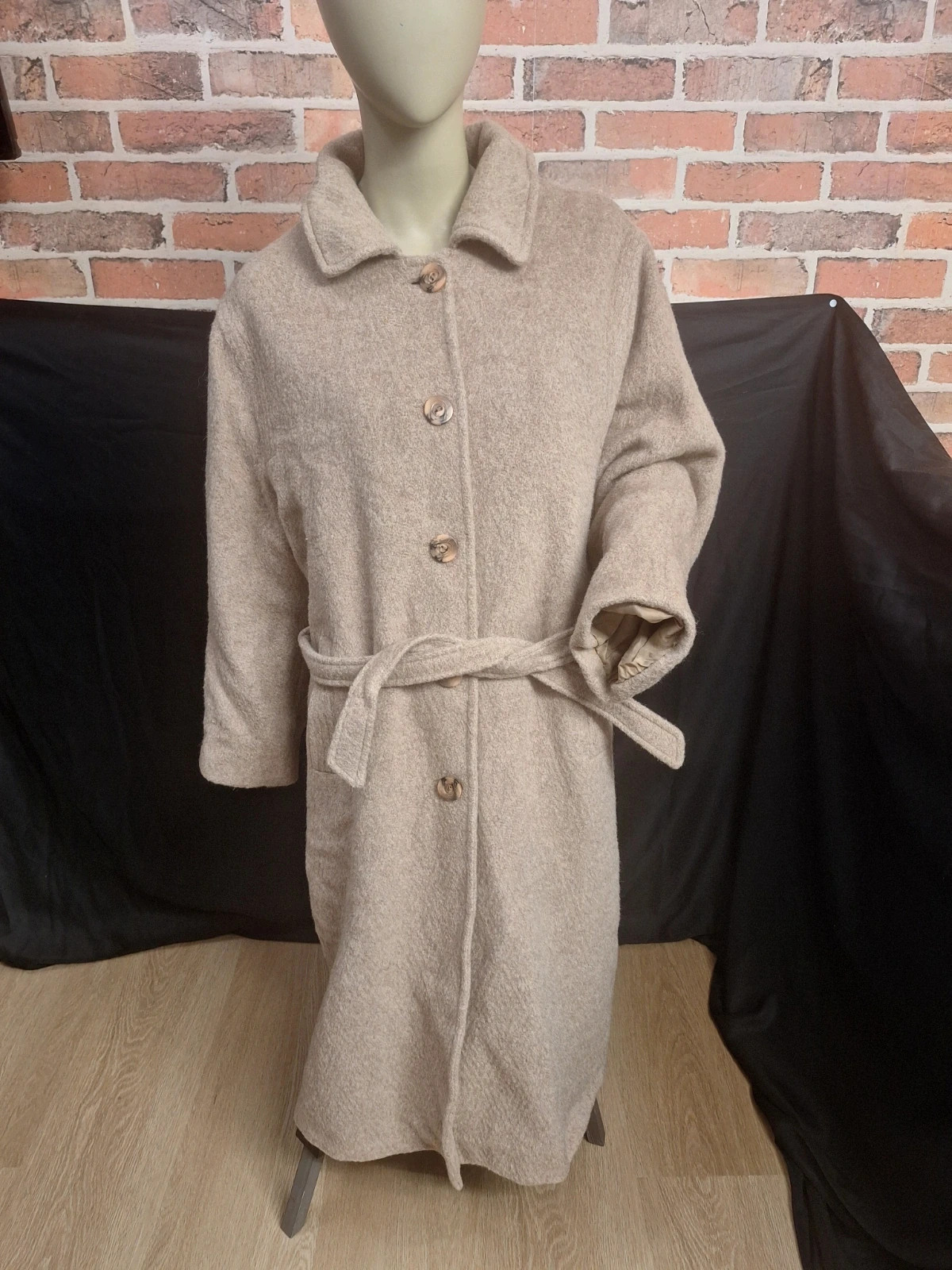 Manteau long lama laine femme Taille 52 – Lama laine – taille 6XL / 52 / 24
