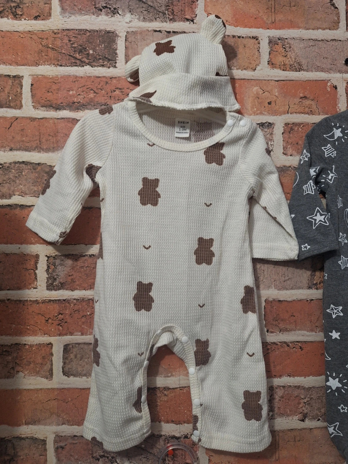 Lot de 4 pyjama mixte shein 0/1 mois – Shein – taille 1-3 mois / 56 cm 2