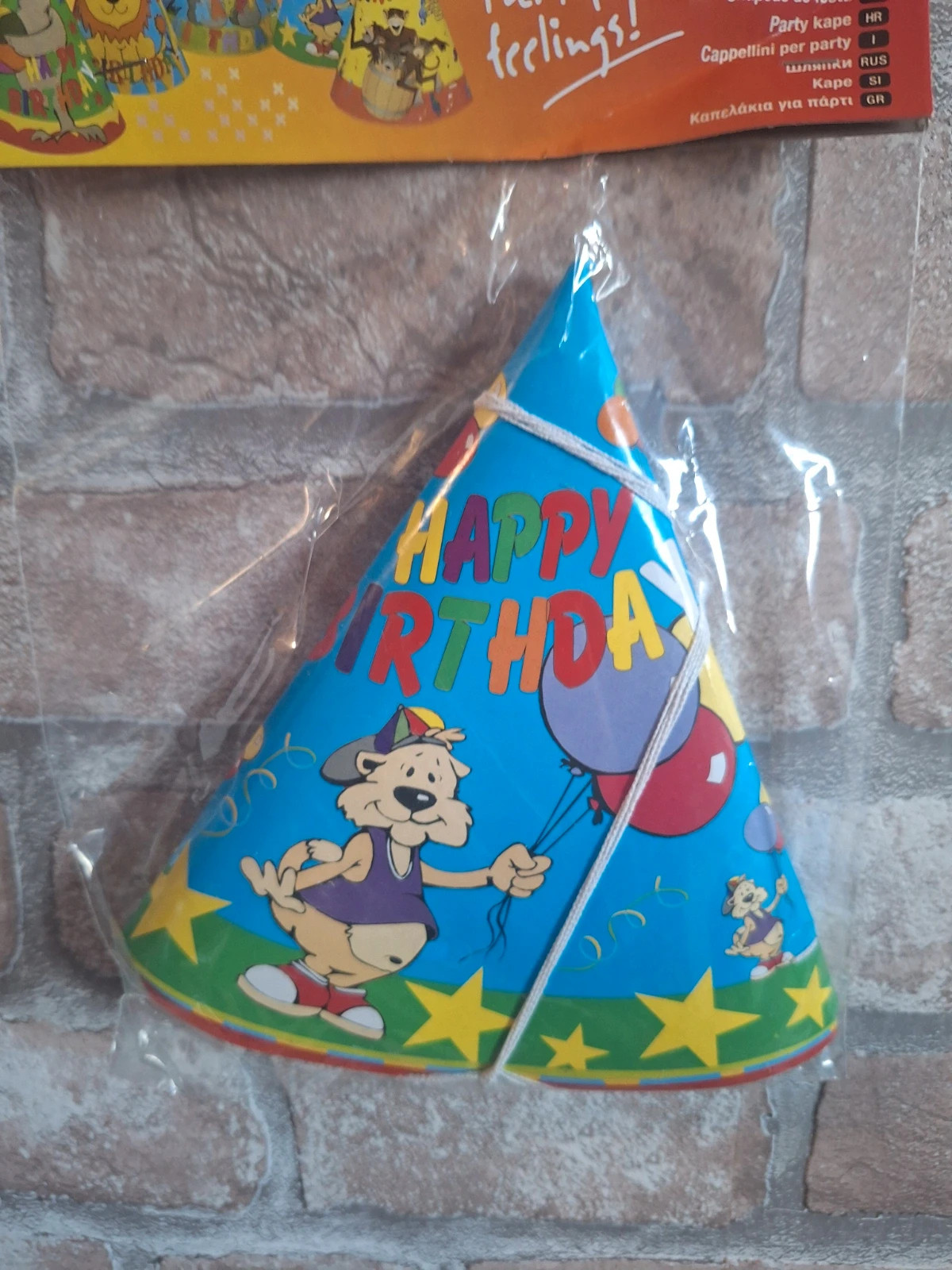 1 paquet de 5 chapeau anniversaire 2