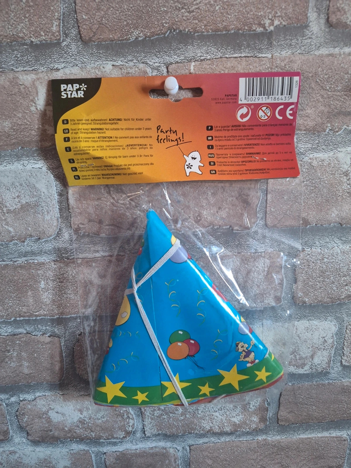 1 paquet de 5 chapeau anniversaire 3
