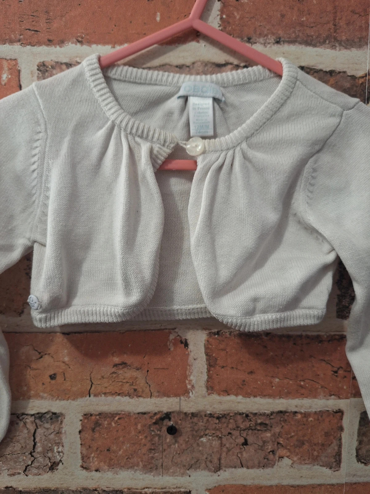 Boléro fille 12 mois – Obaïbi – taille 9-12 mois / 74 cm 2