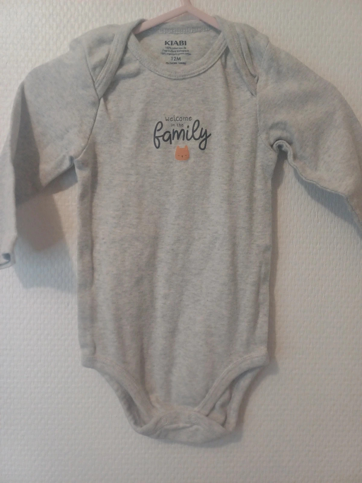 Bodies garçon Taille 12 mois – Kiabi – taille 9-12 mois / 74 cm 2