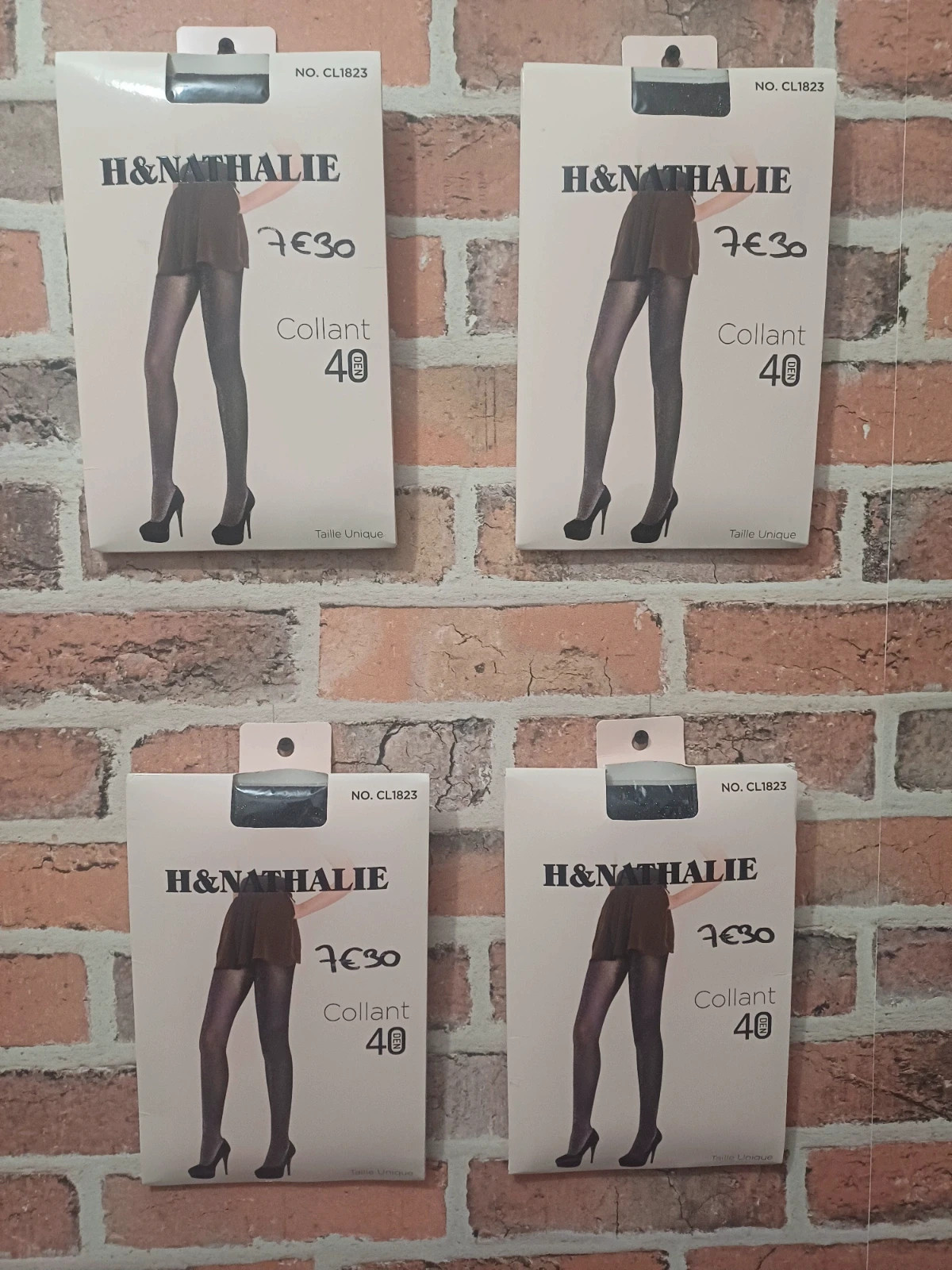 Lot de 4 collant femme taille unique