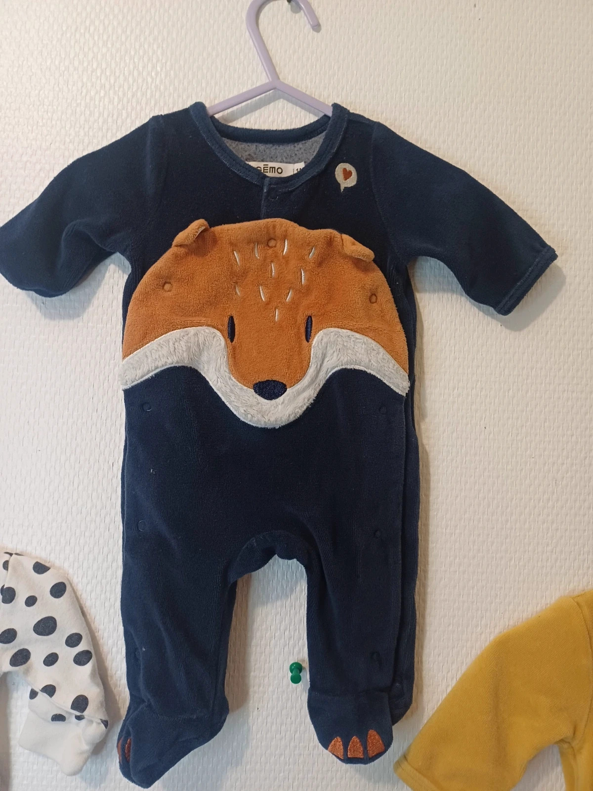 Lot de 3 pyjama garcon 1 mois – taille Jusqu'à 1 mois / 50 cm 3